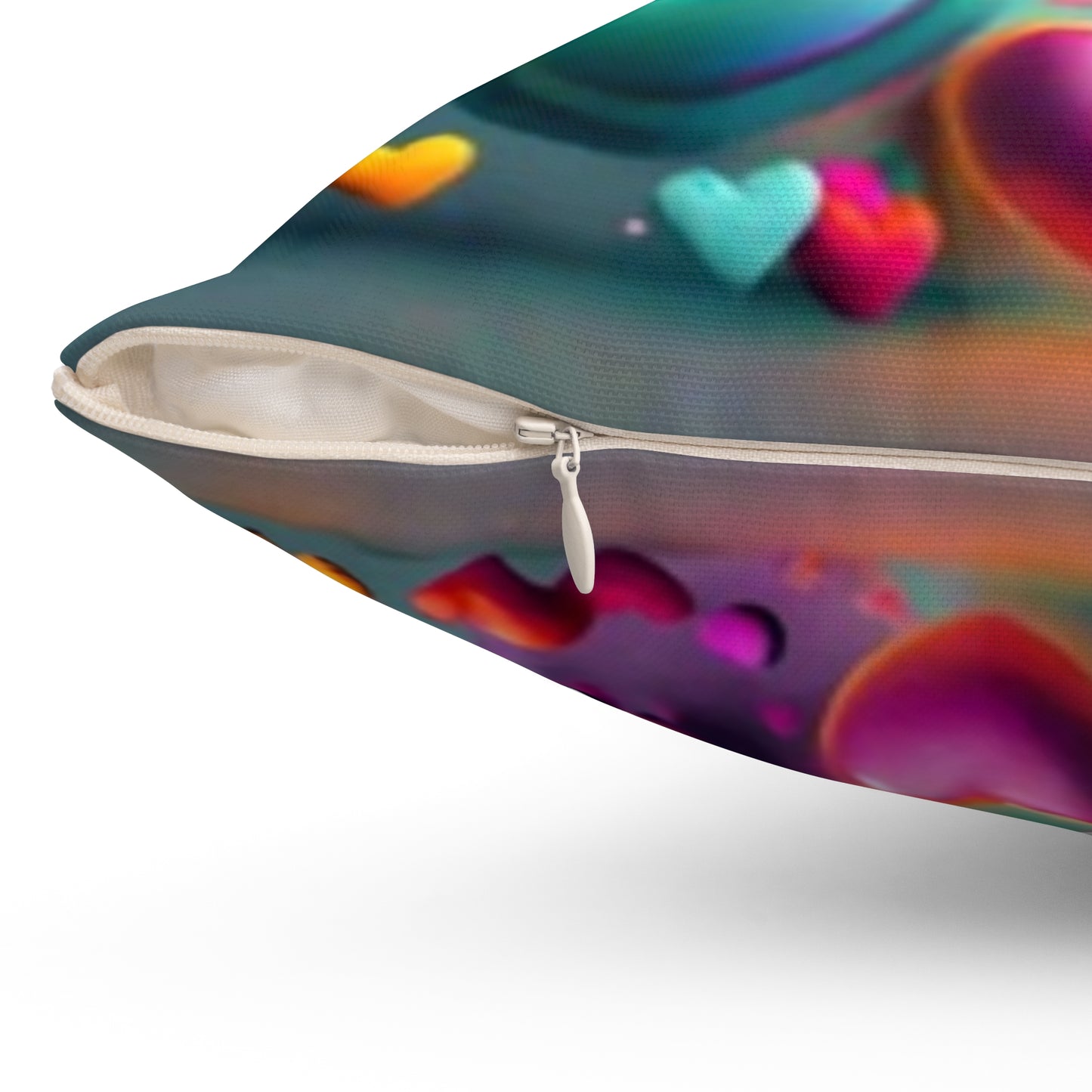 Te Amo Spun Polyester Square Pillow