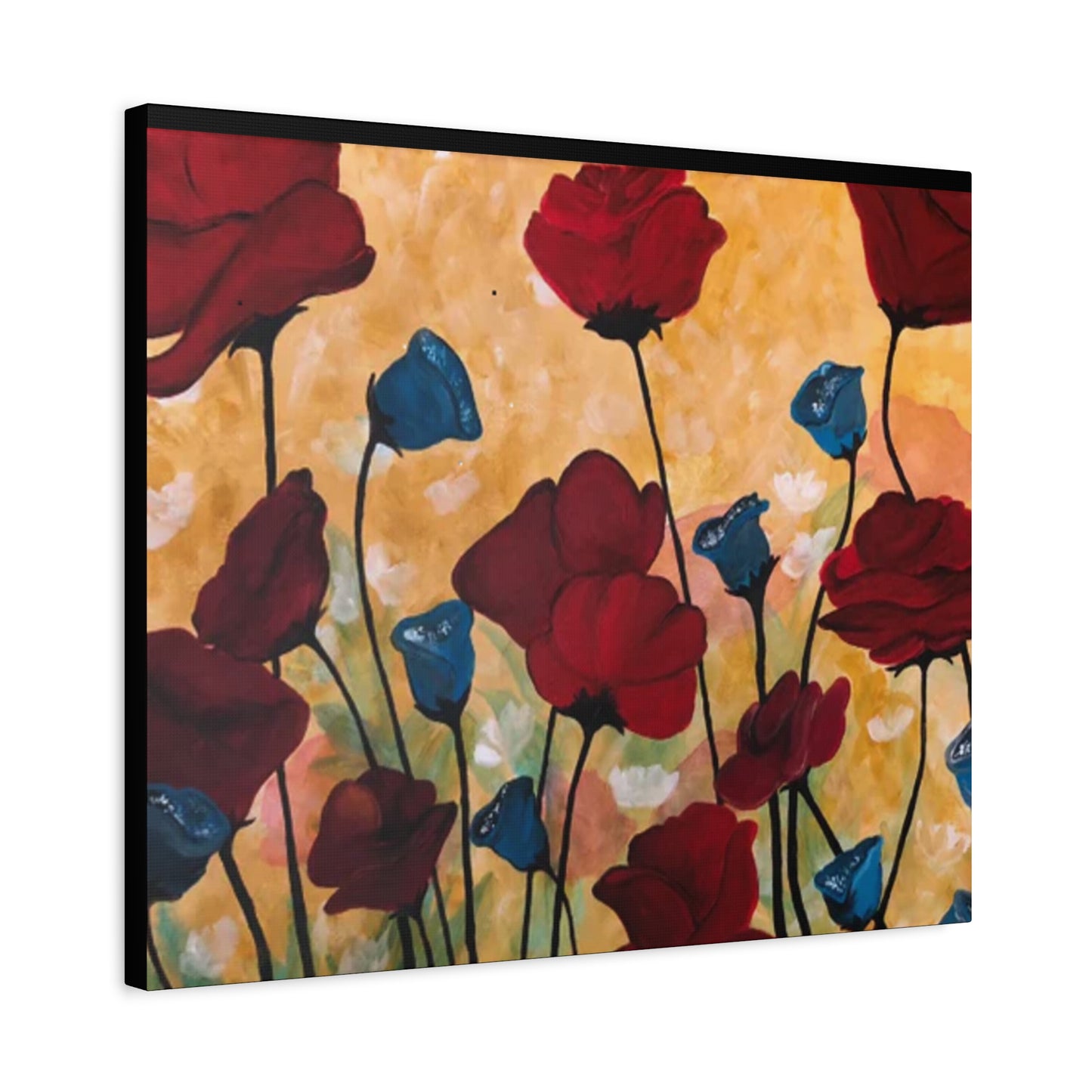 Field of Poppies Matte Canvas, Stretched, 1.25"