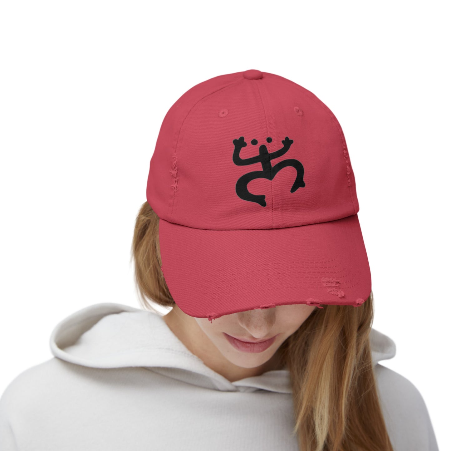 Coqui Taino Unisex Distressed Cap