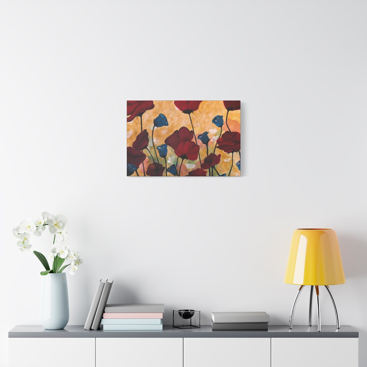 Field of Poppies Matte Canvas, Stretched, 1.25"