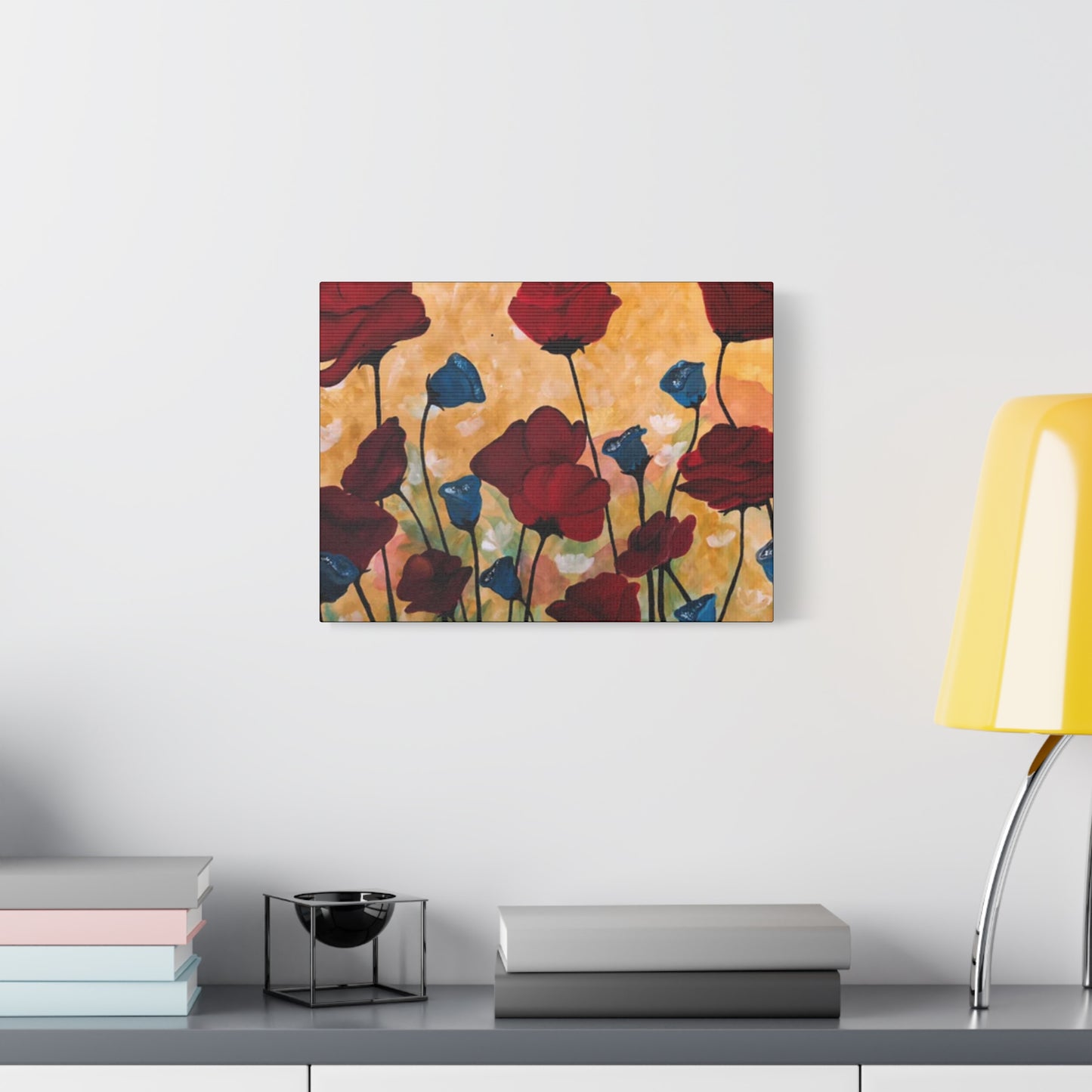 Field of Poppies Matte Canvas, Stretched, 1.25"