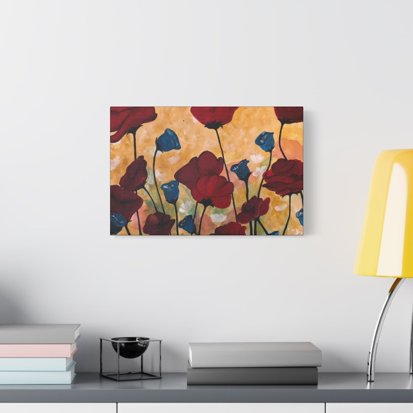 Field of Poppies Matte Canvas, Stretched, 1.25"