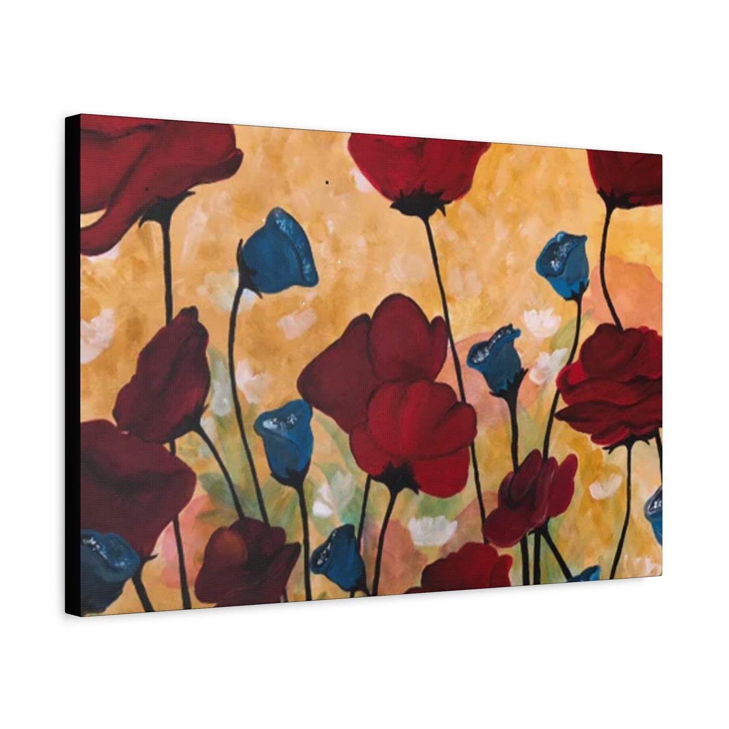 Field of Poppies Matte Canvas, Stretched, 1.25"