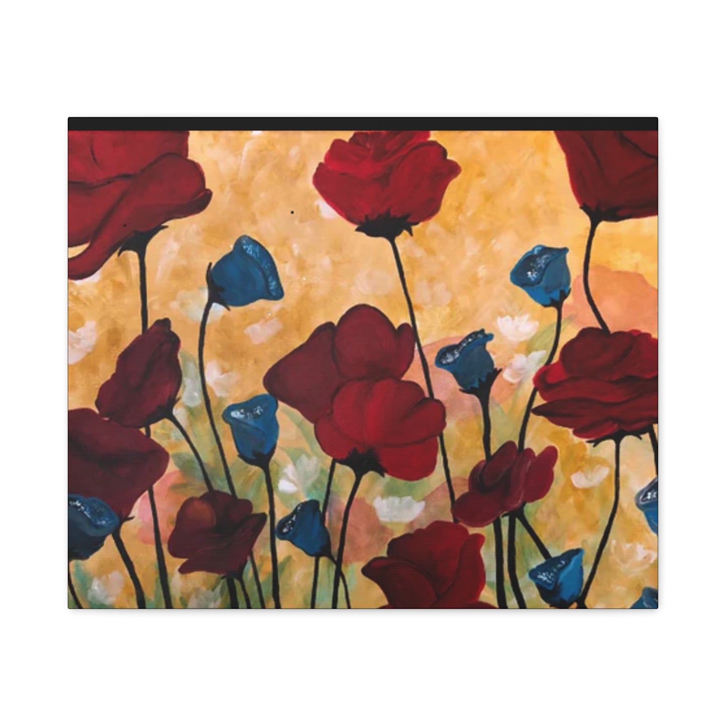 Field of Poppies Matte Canvas, Stretched, 1.25"
