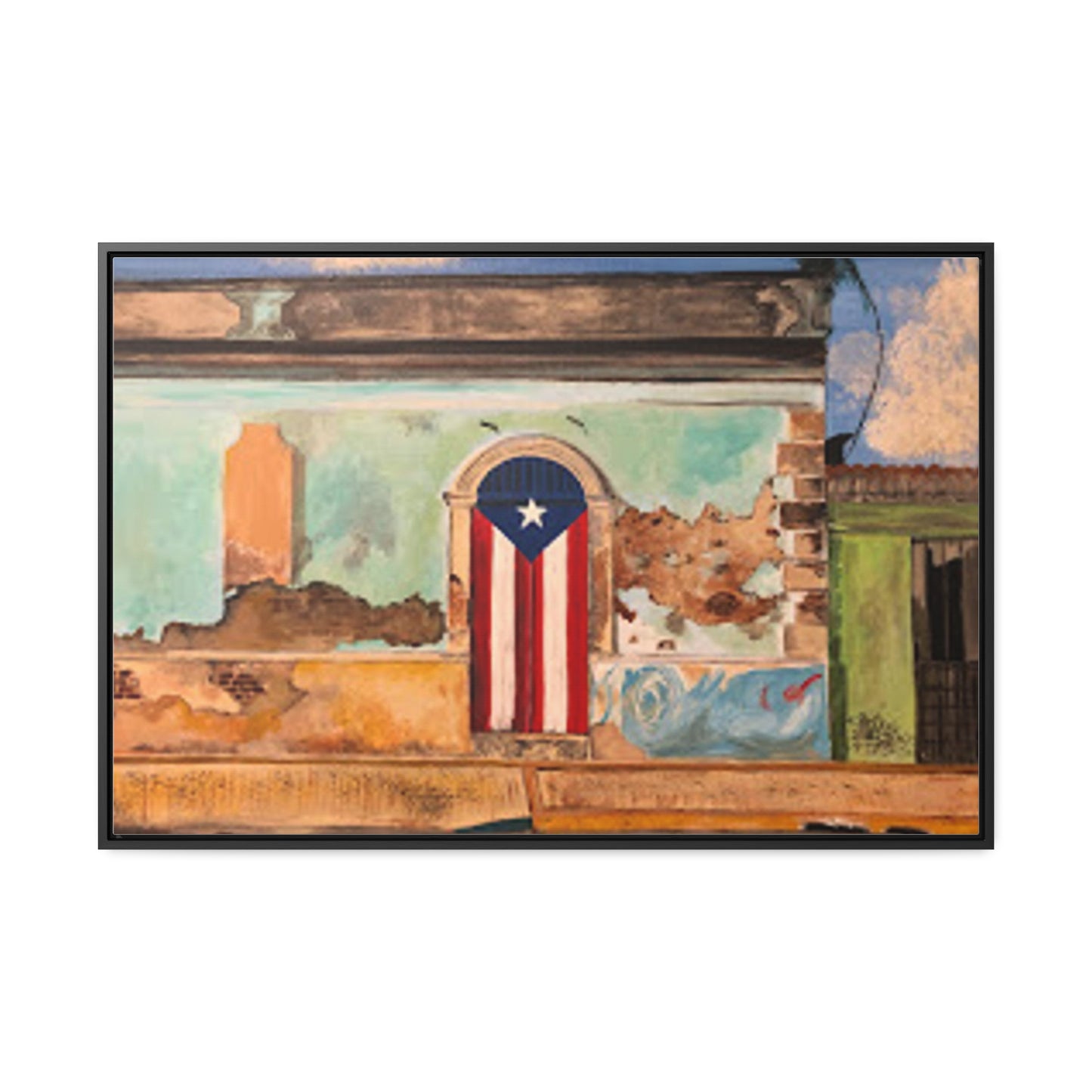 Puertas Gallery Canvas Wraps, Horizontal Frame