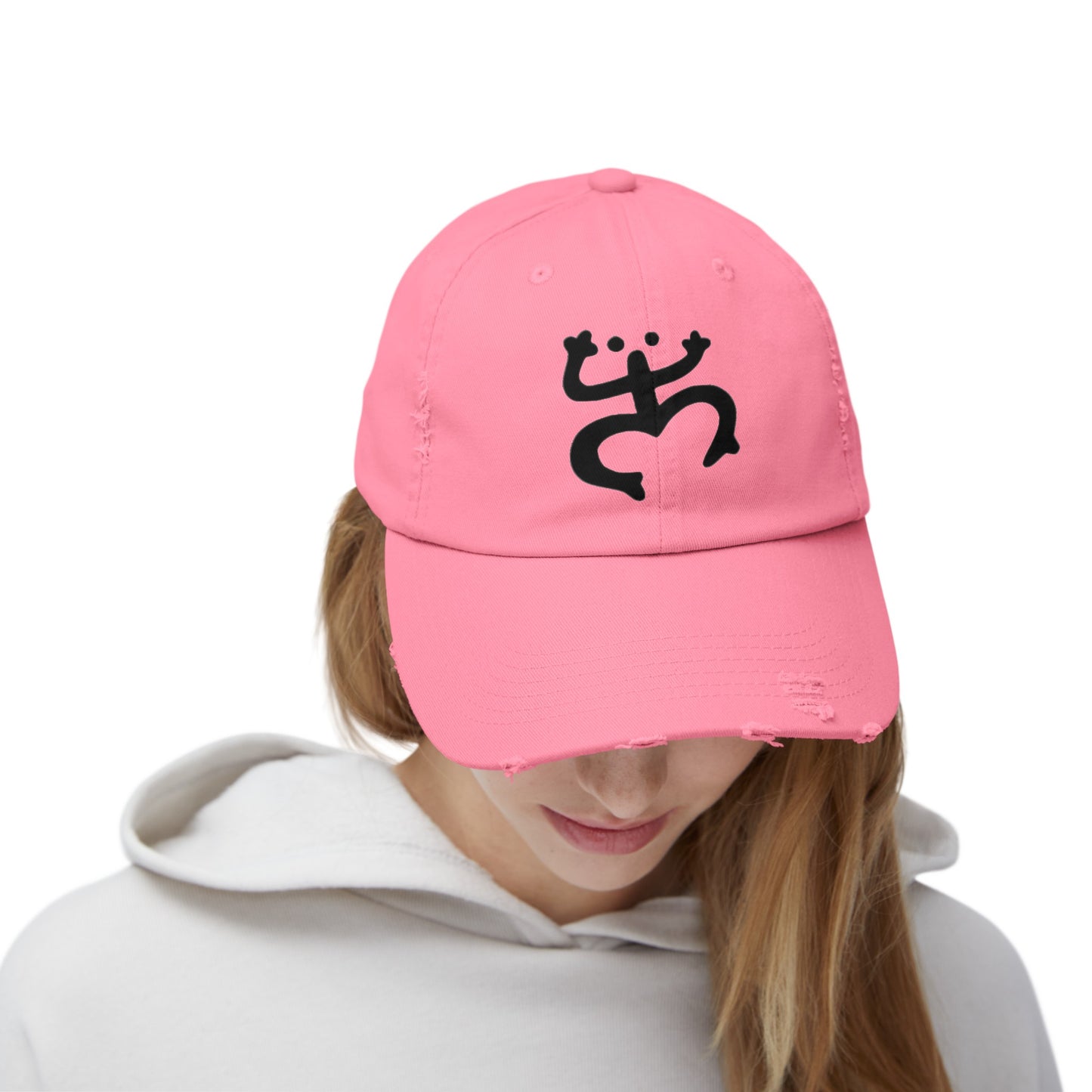 Coqui Taino Unisex Distressed Cap