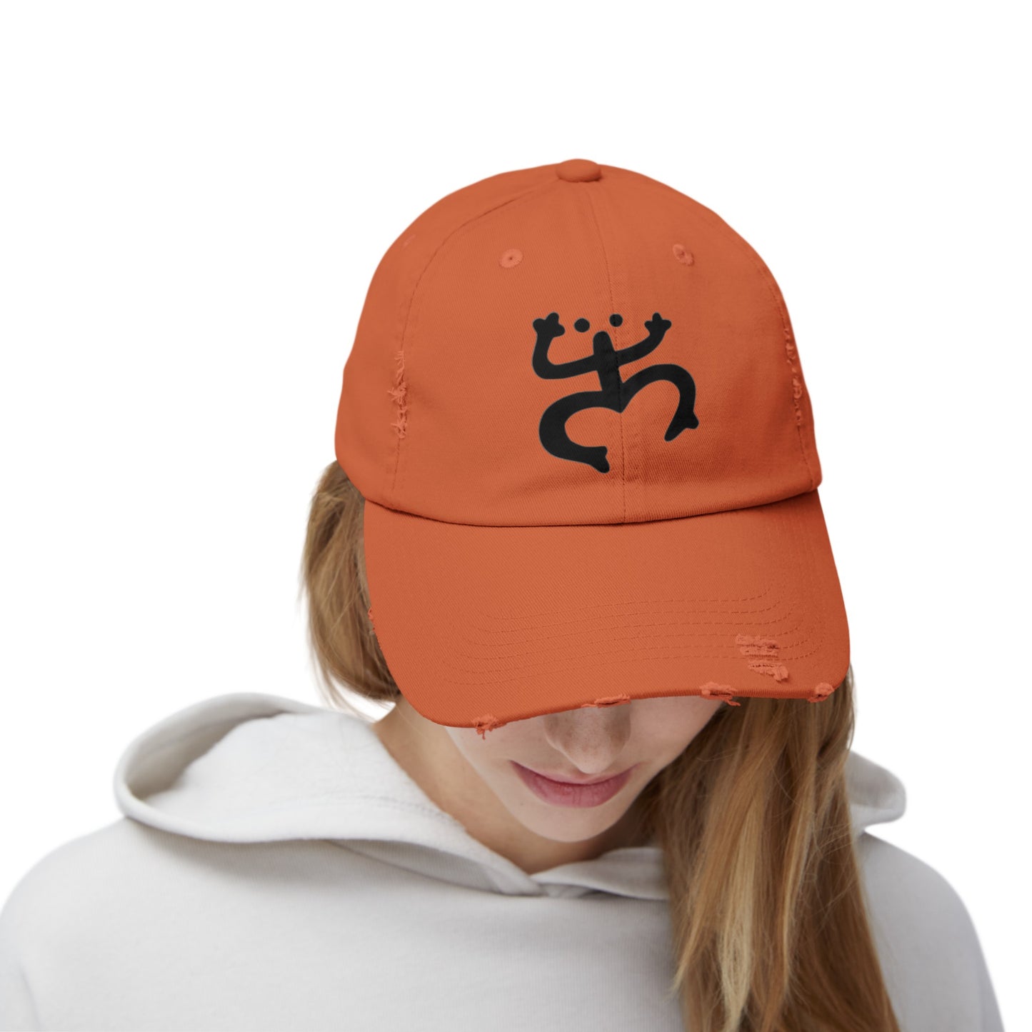 Coqui Taino Unisex Distressed Cap
