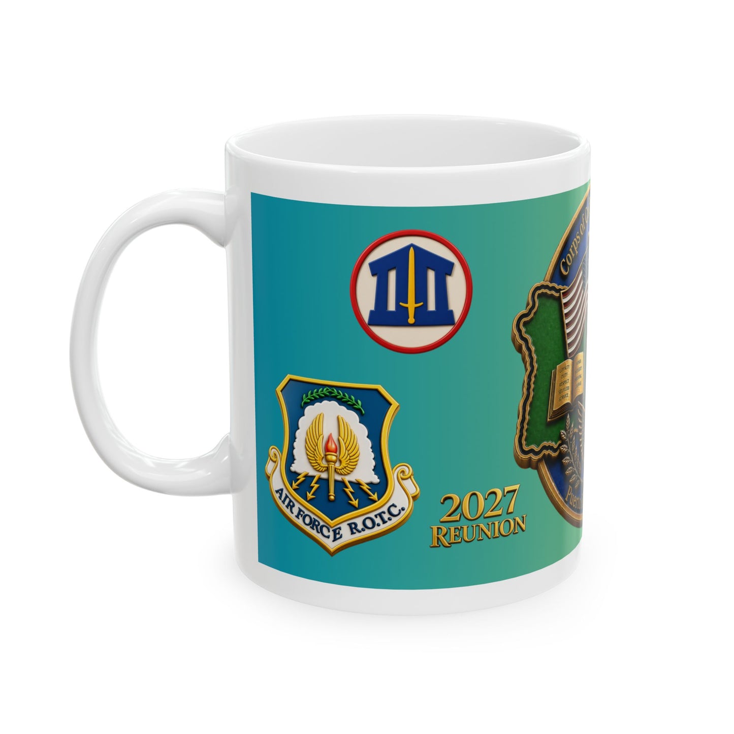 Puerto Rico Retired Officers & Cadets Association Ceramic Mug — Military Tribute, 11oz/15oz