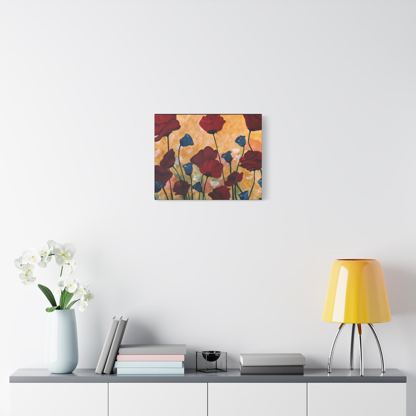 Field of Poppies Matte Canvas, Stretched, 1.25"