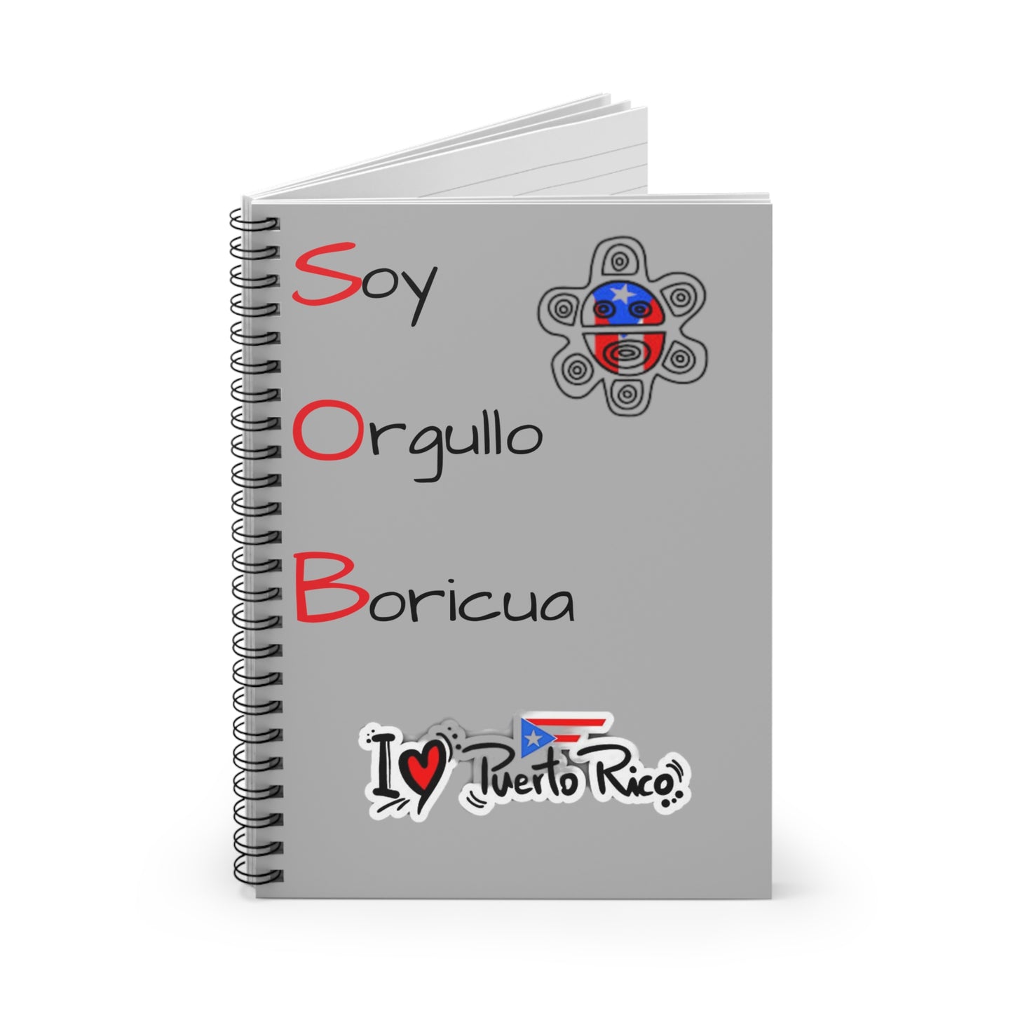 I Love Puerto Rico Spiral Notebook - Ruled Line