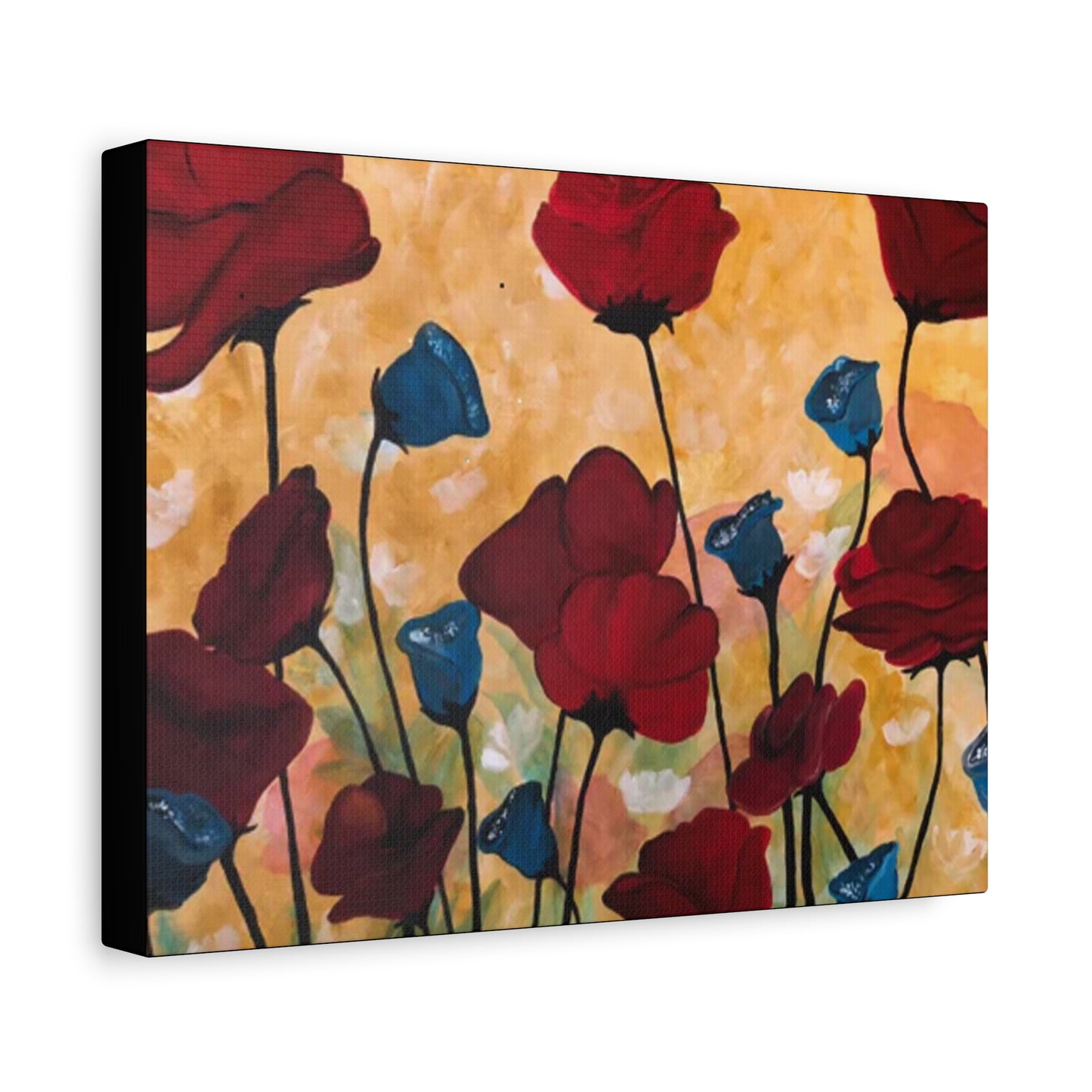 Field of Poppies Matte Canvas, Stretched, 1.25"