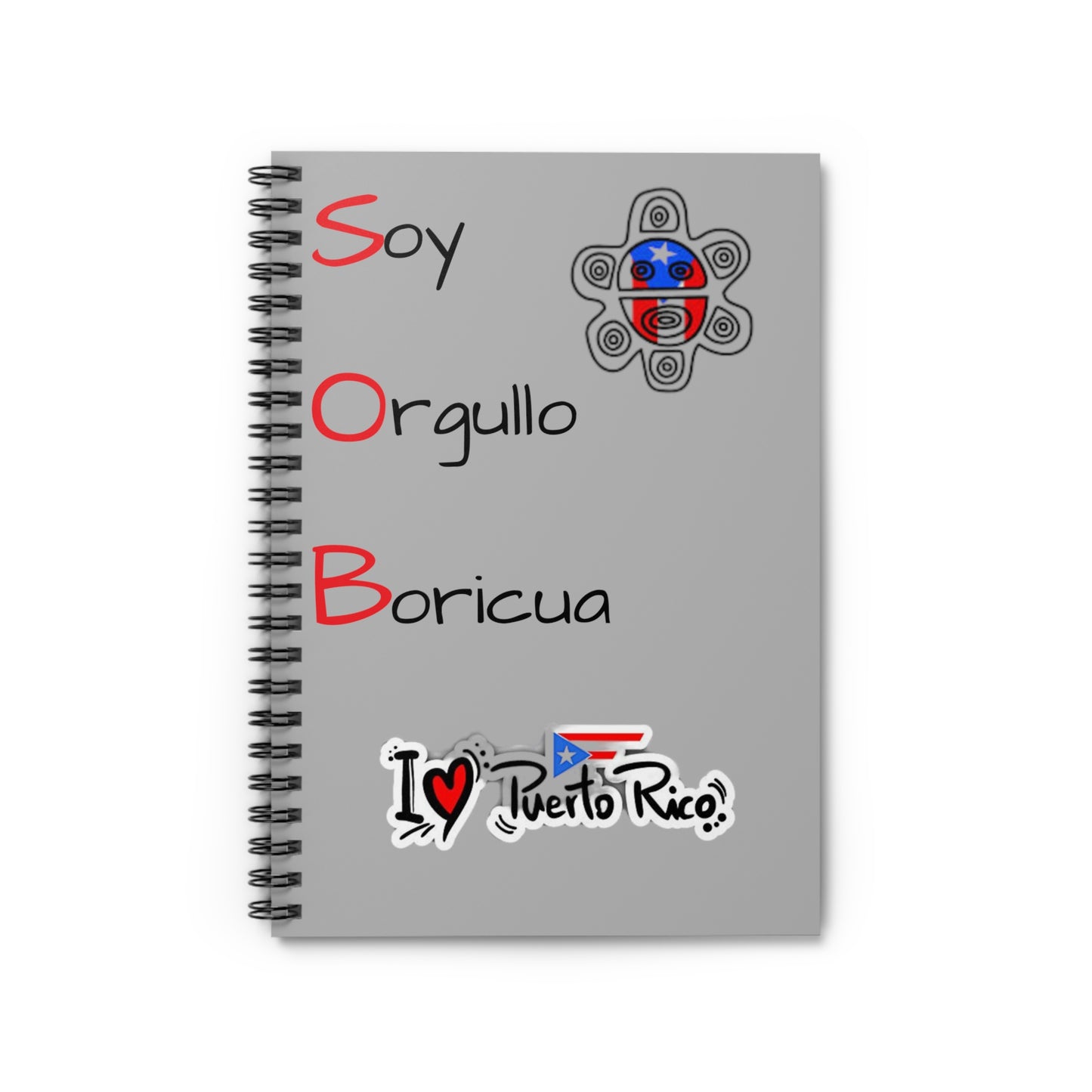 I Love Puerto Rico Spiral Notebook - Ruled Line