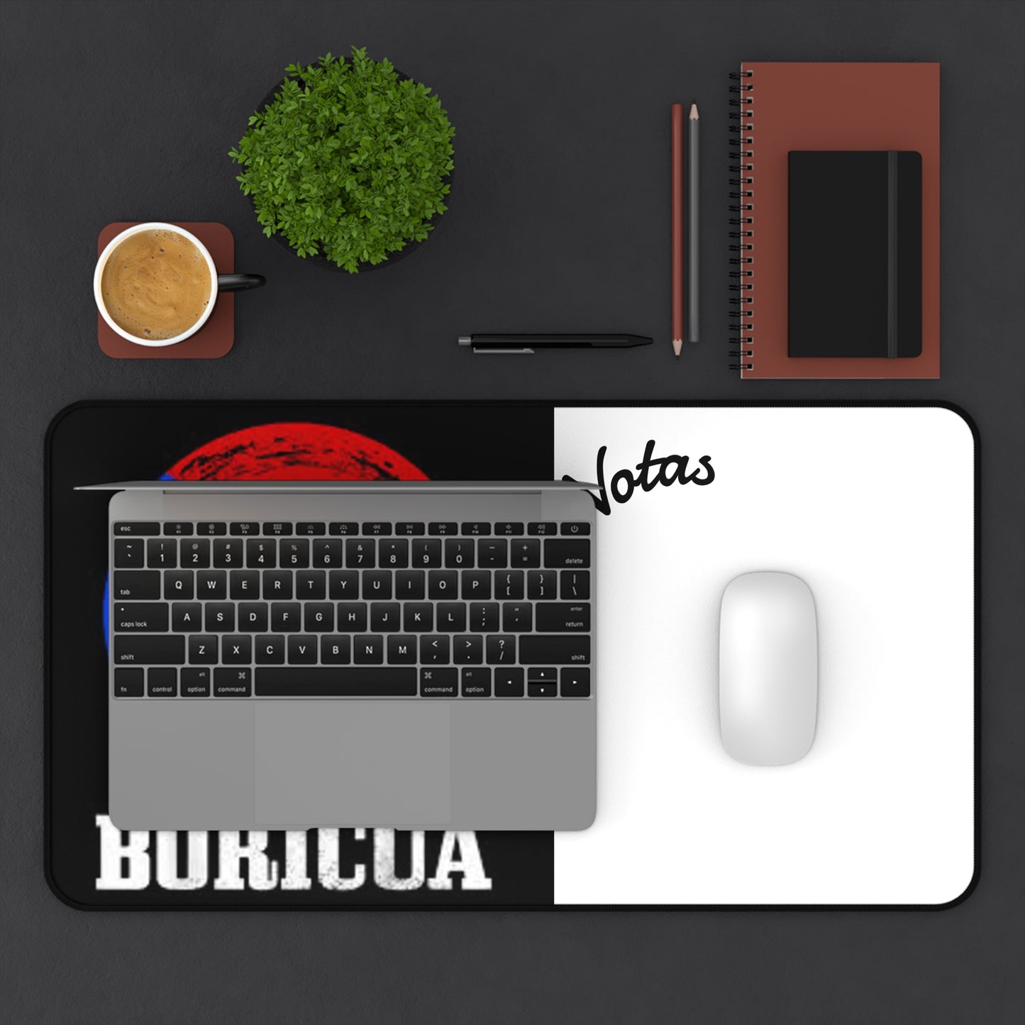 Boricua Desk Mat, Inspirational Desk Pad, Office Decor, Puerto Rican Pride Gift, Home Office Accessory, Creative Workspace