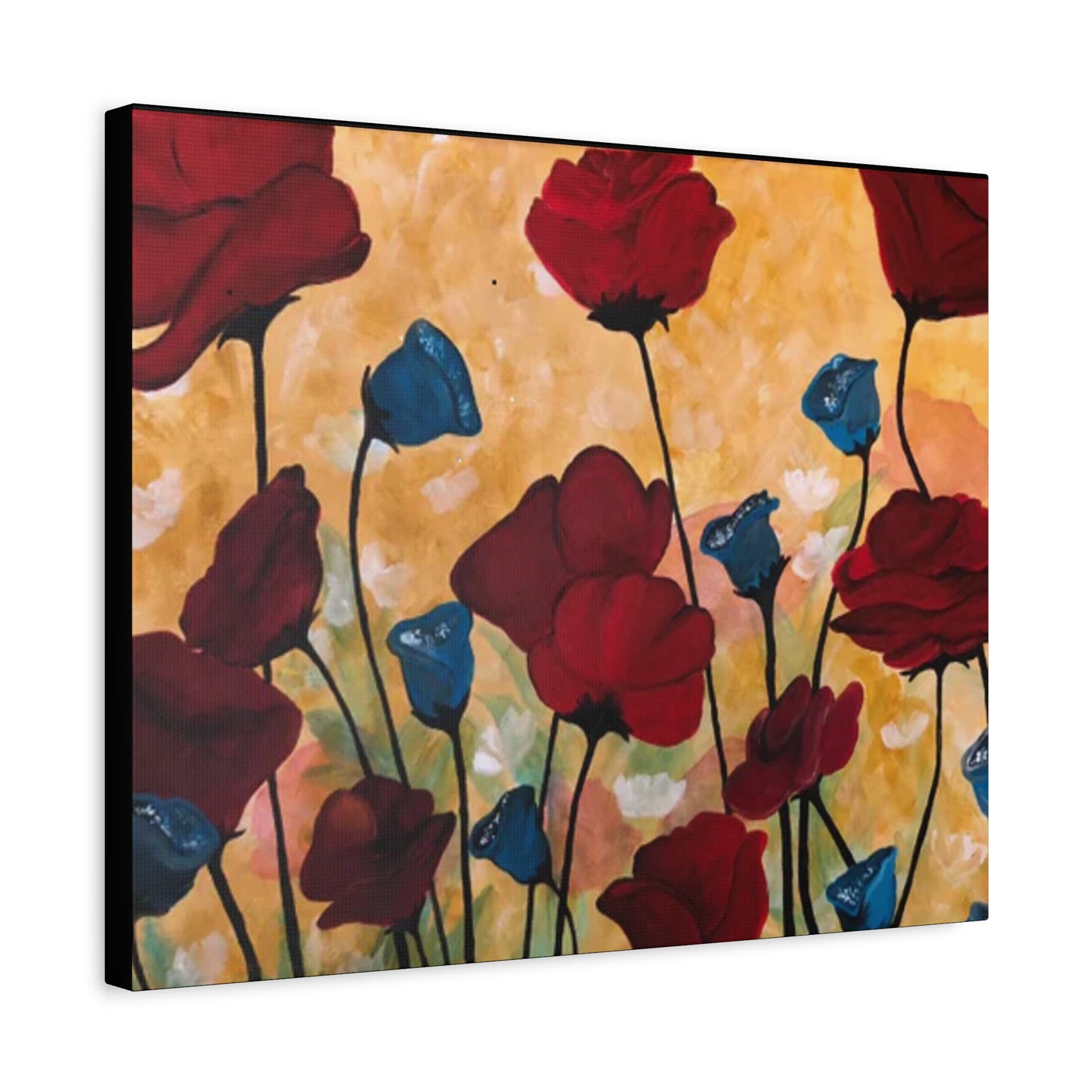 Field of Poppies Matte Canvas, Stretched, 1.25"