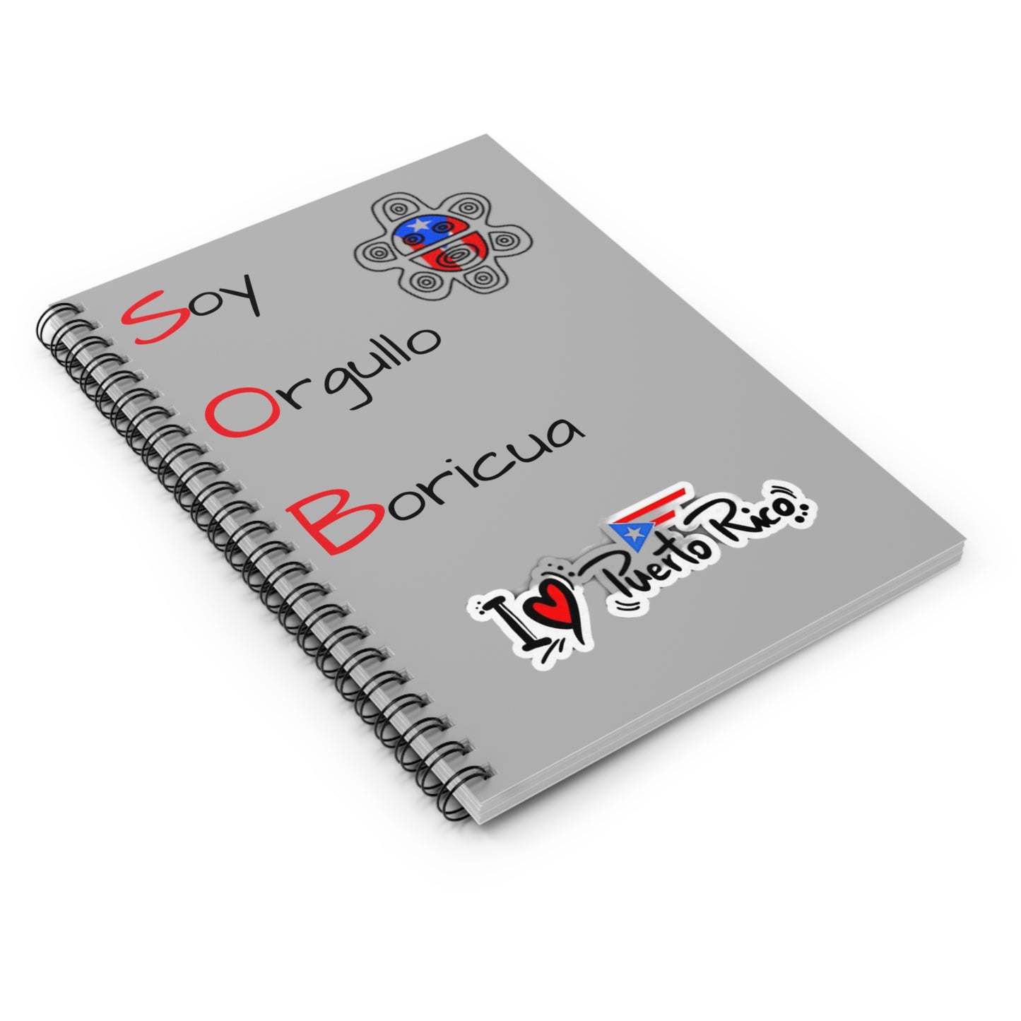 I Love Puerto Rico Spiral Notebook - Ruled Line