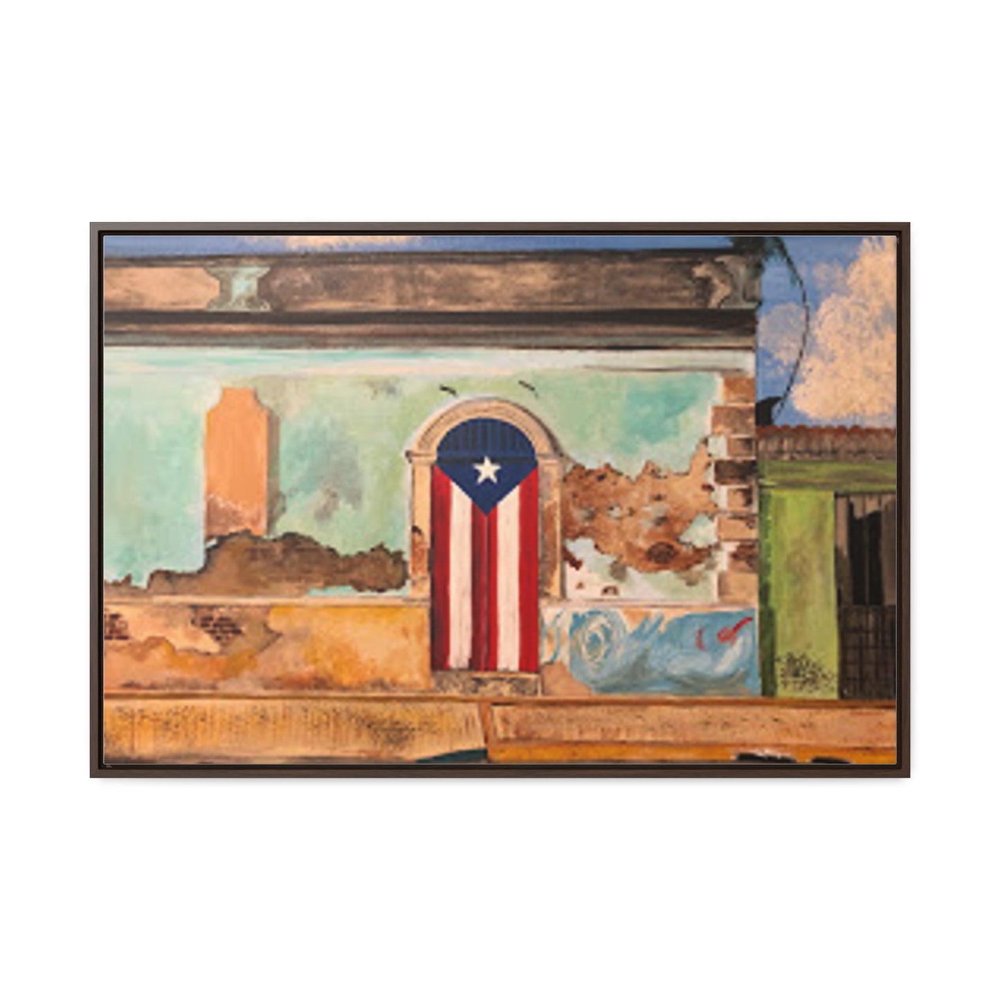 Puertas Gallery Canvas Wraps, Horizontal Frame