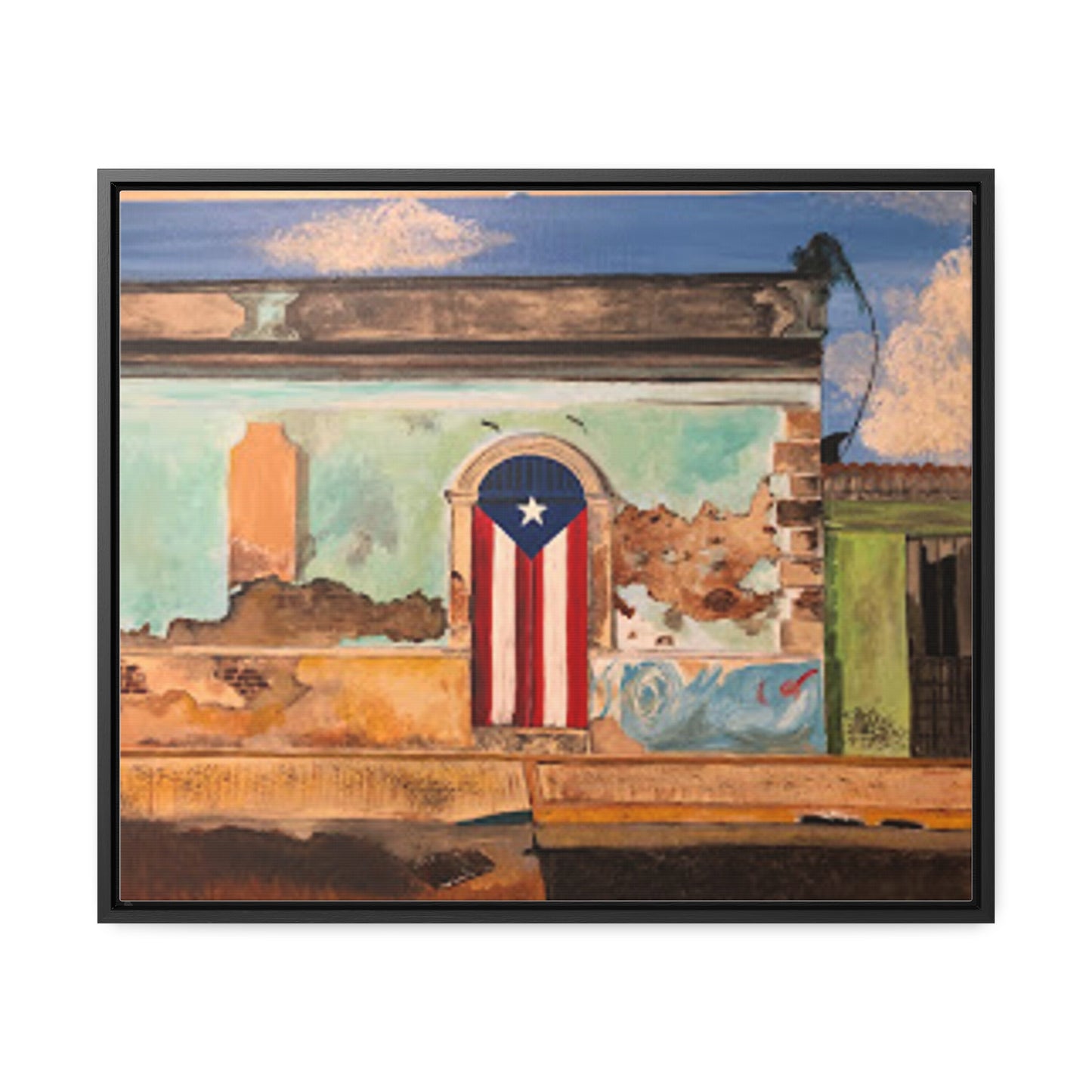 Puertas Gallery Canvas Wraps, Horizontal Frame