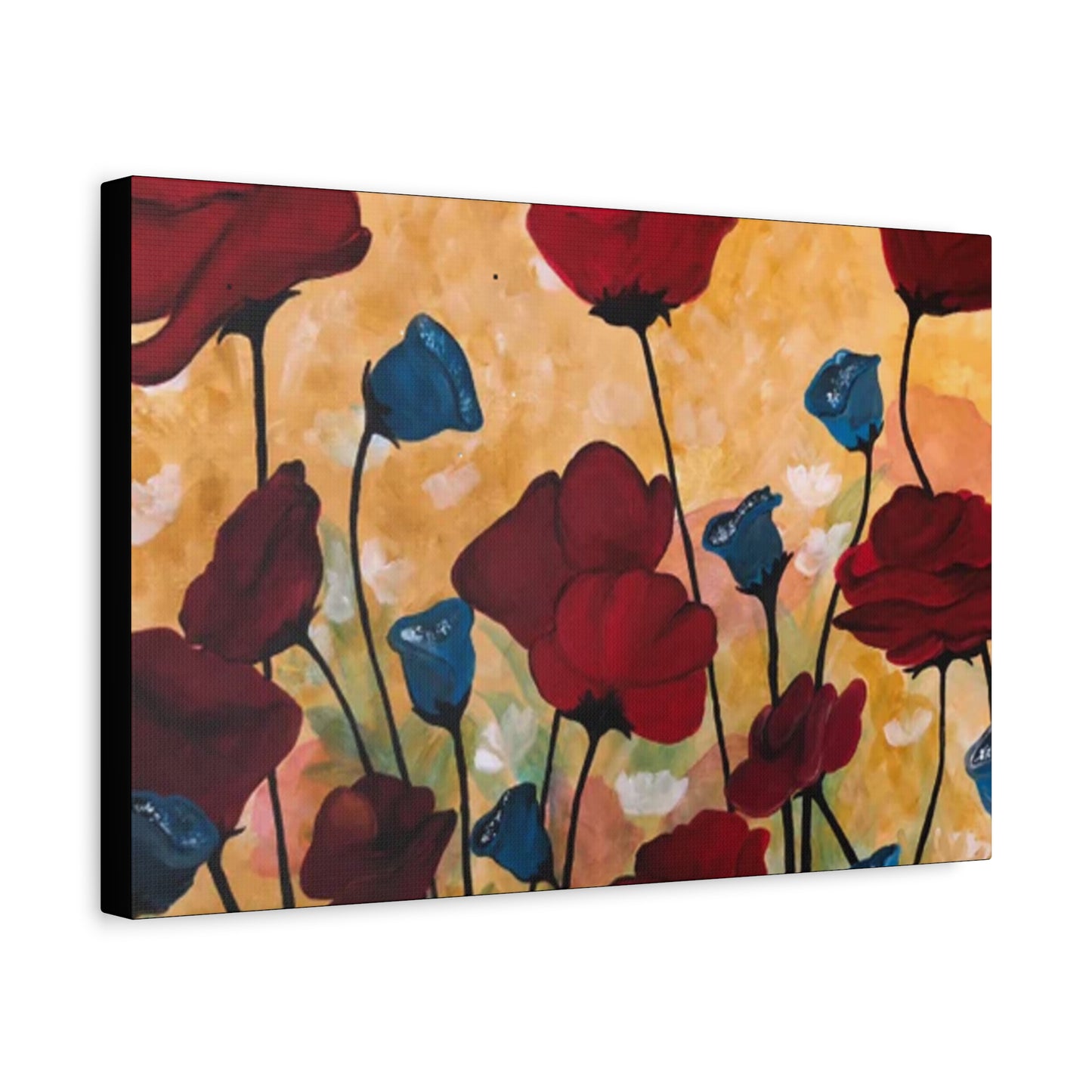 Field of Poppies Matte Canvas, Stretched, 1.25"