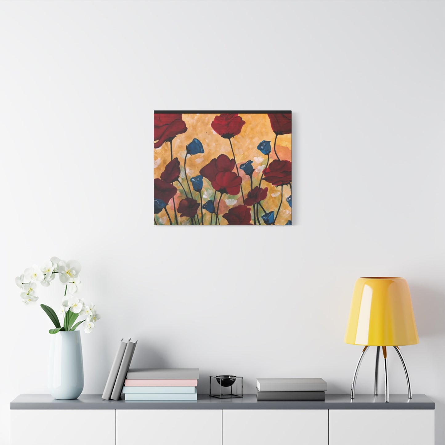 Field of Poppies Matte Canvas, Stretched, 1.25"