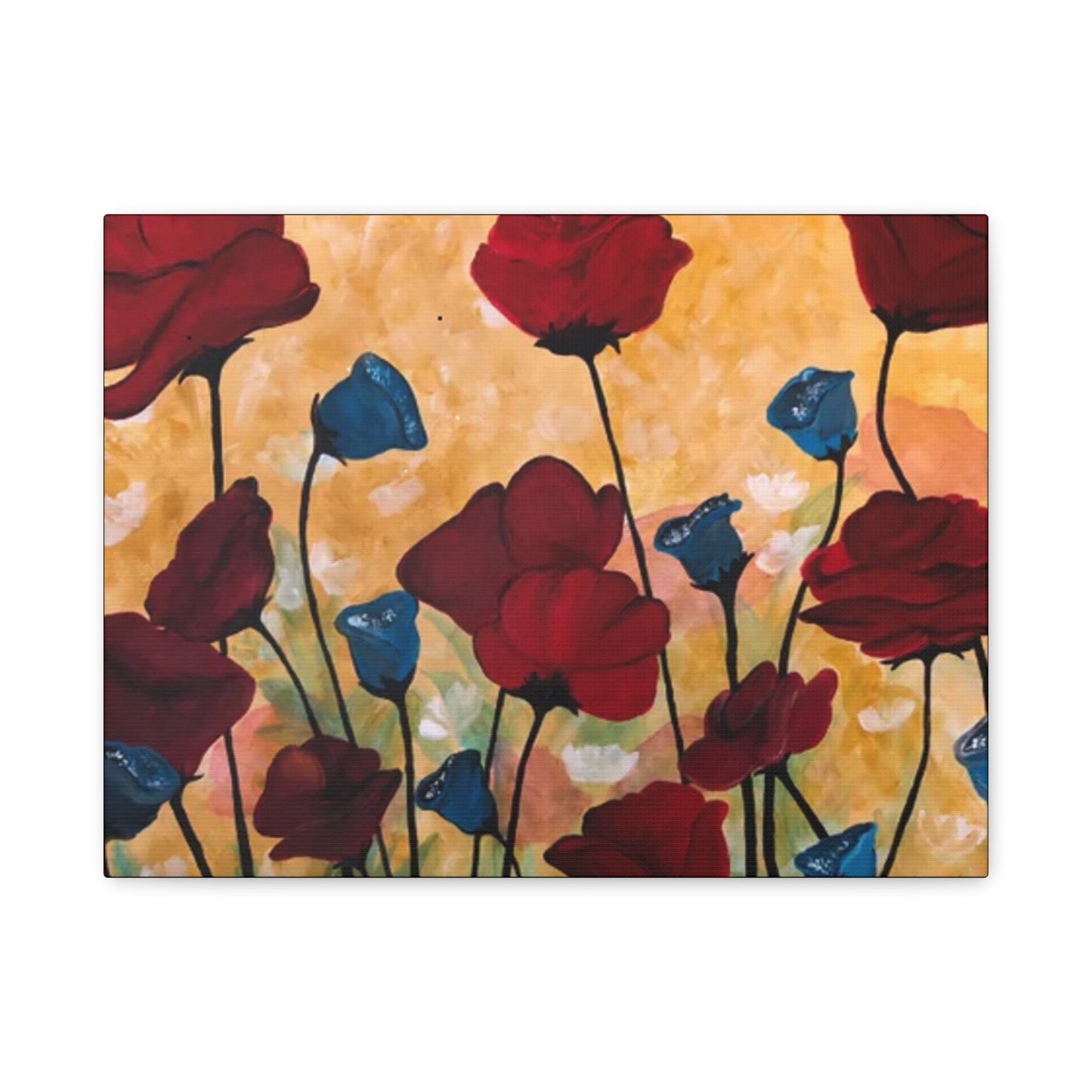 Field of Poppies Matte Canvas, Stretched, 1.25"