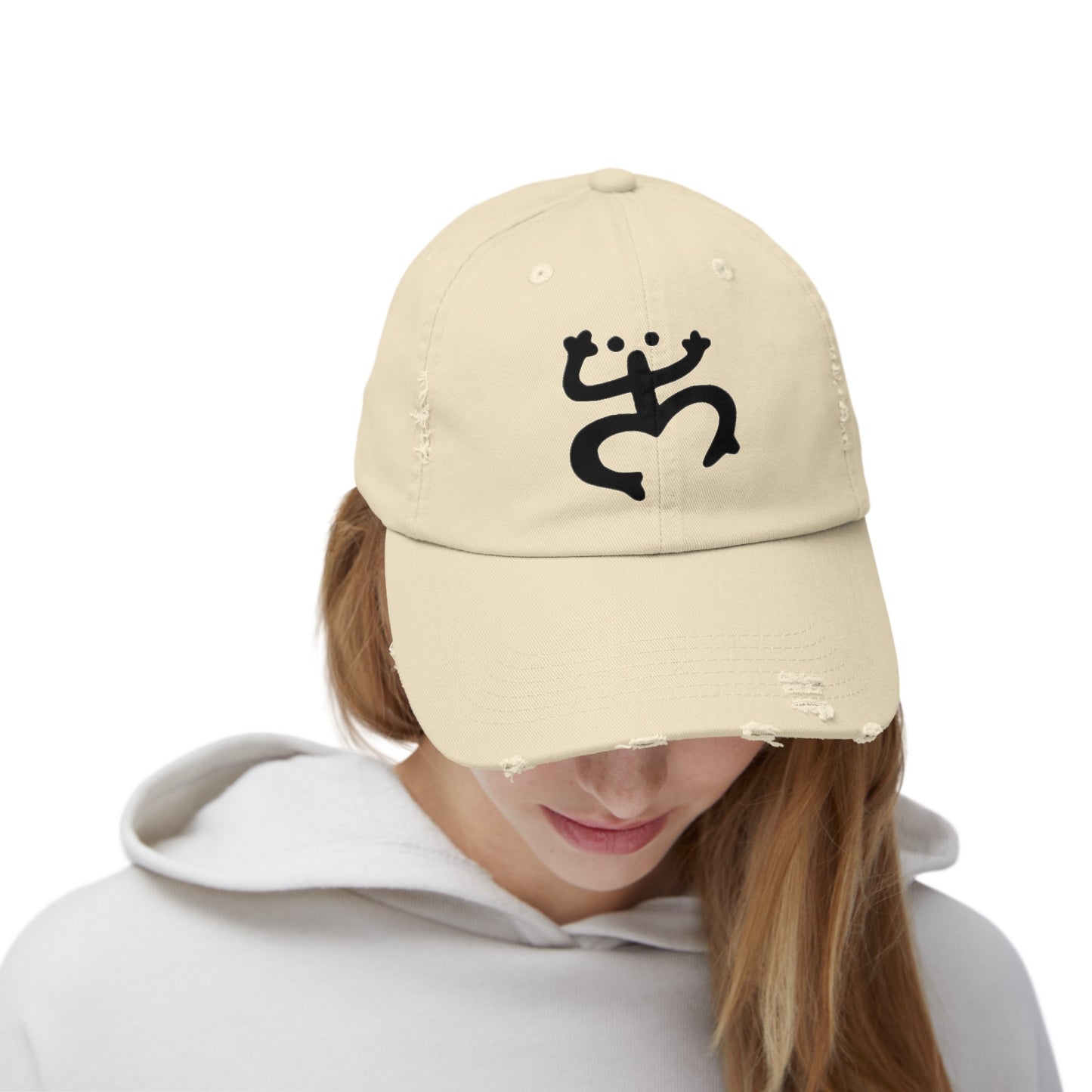 Coqui Taino Unisex Distressed Cap