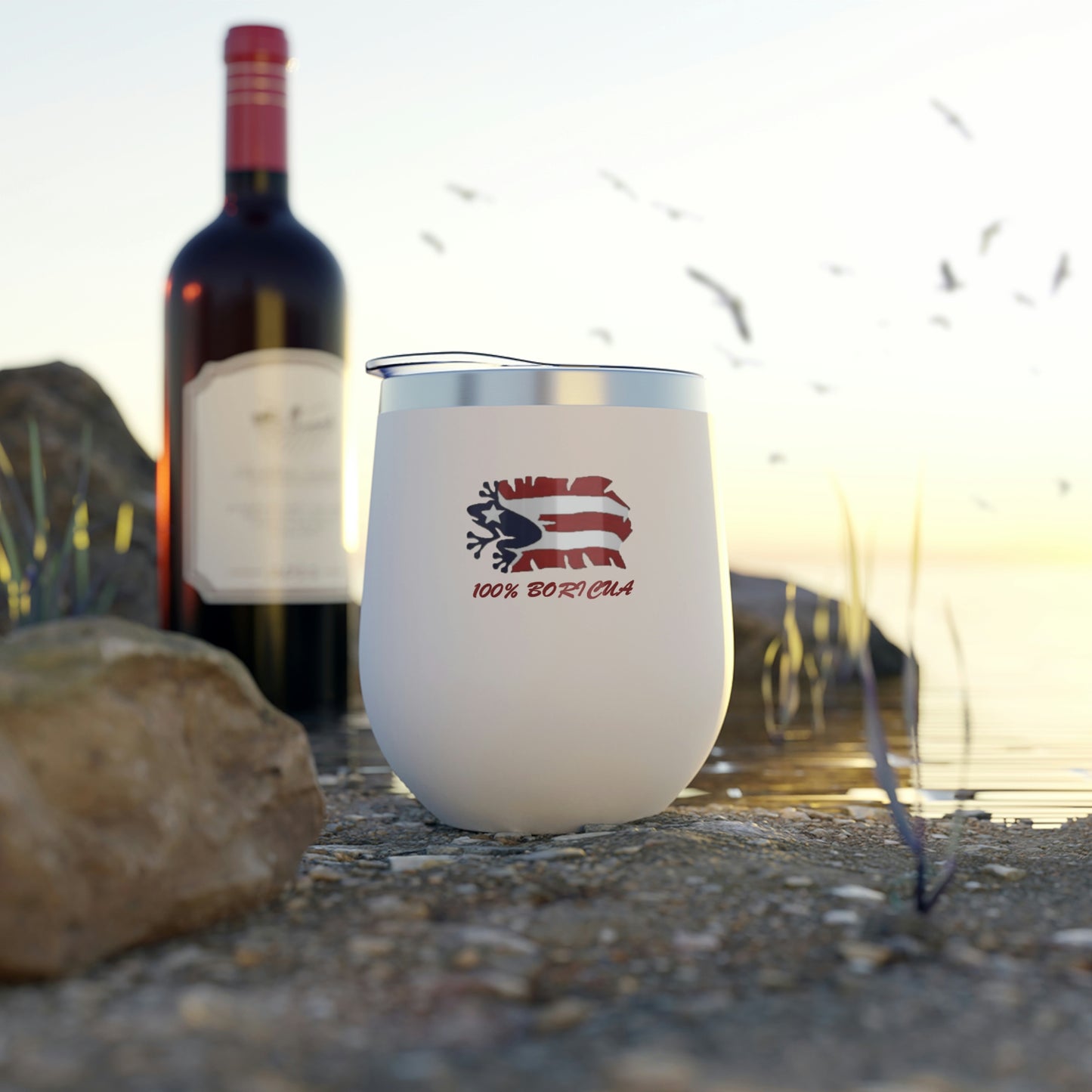 100% Boricua Copper Vacuum Insulated Cup, 12oz