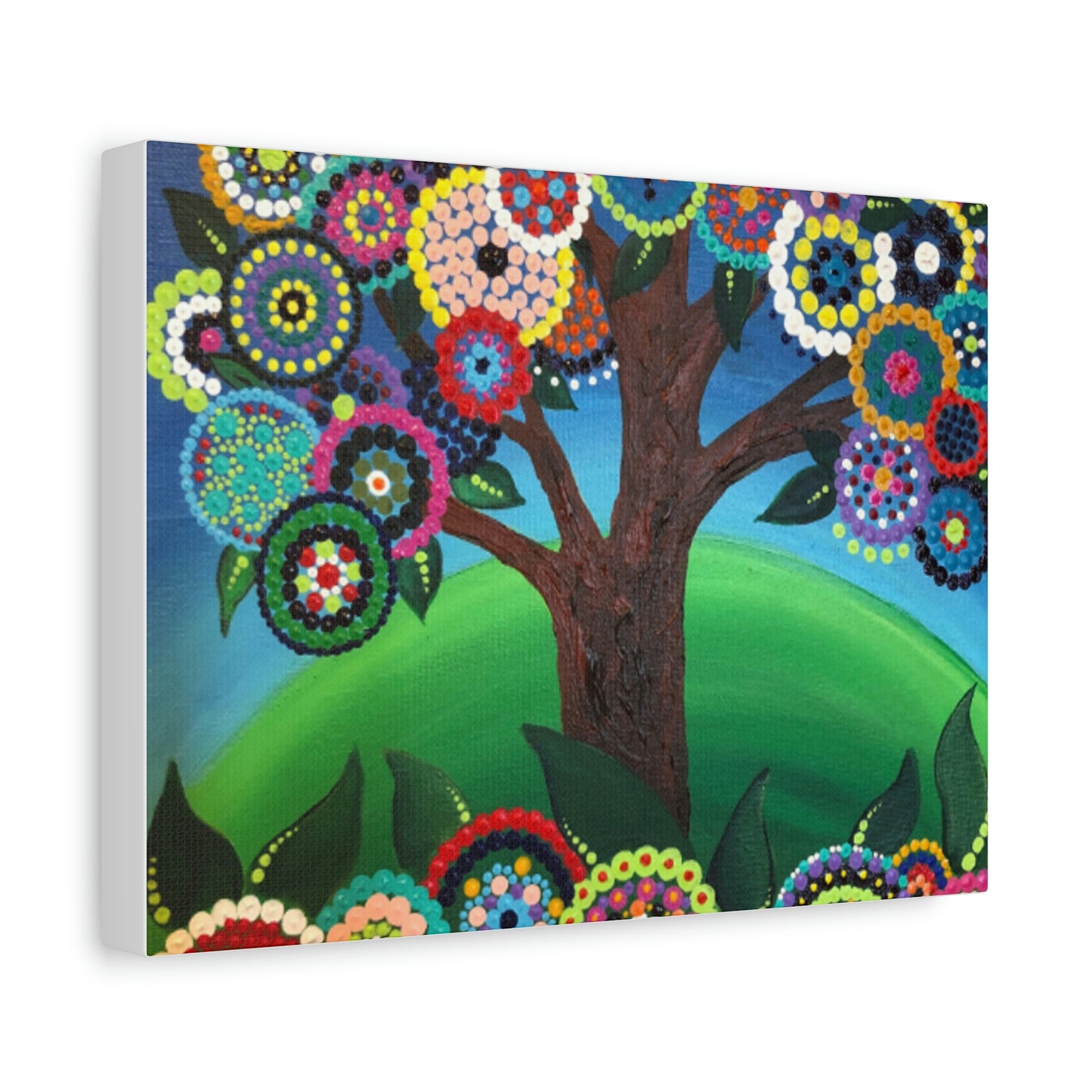 Happy Tree Matte Canvas, Stretched, 1.25"