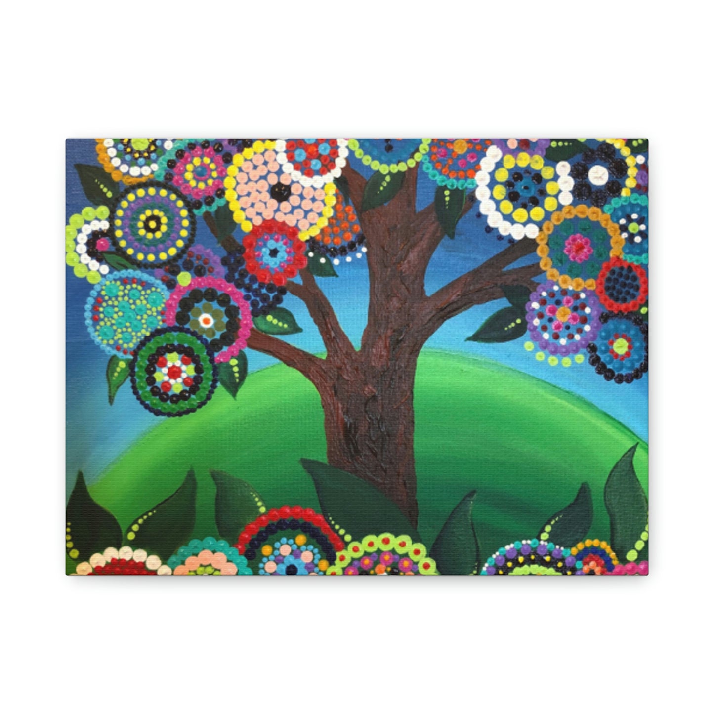 Happy Tree Matte Canvas, Stretched, 1.25"
