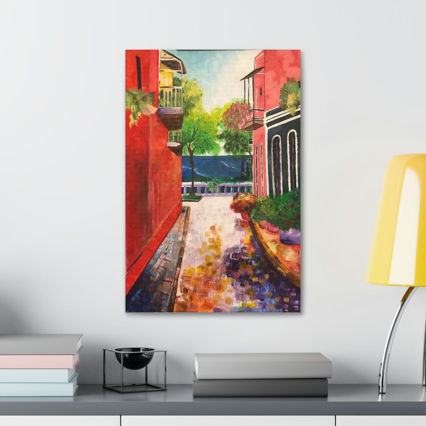 Calle Las Monjas Canvas Stretched, 1.5''