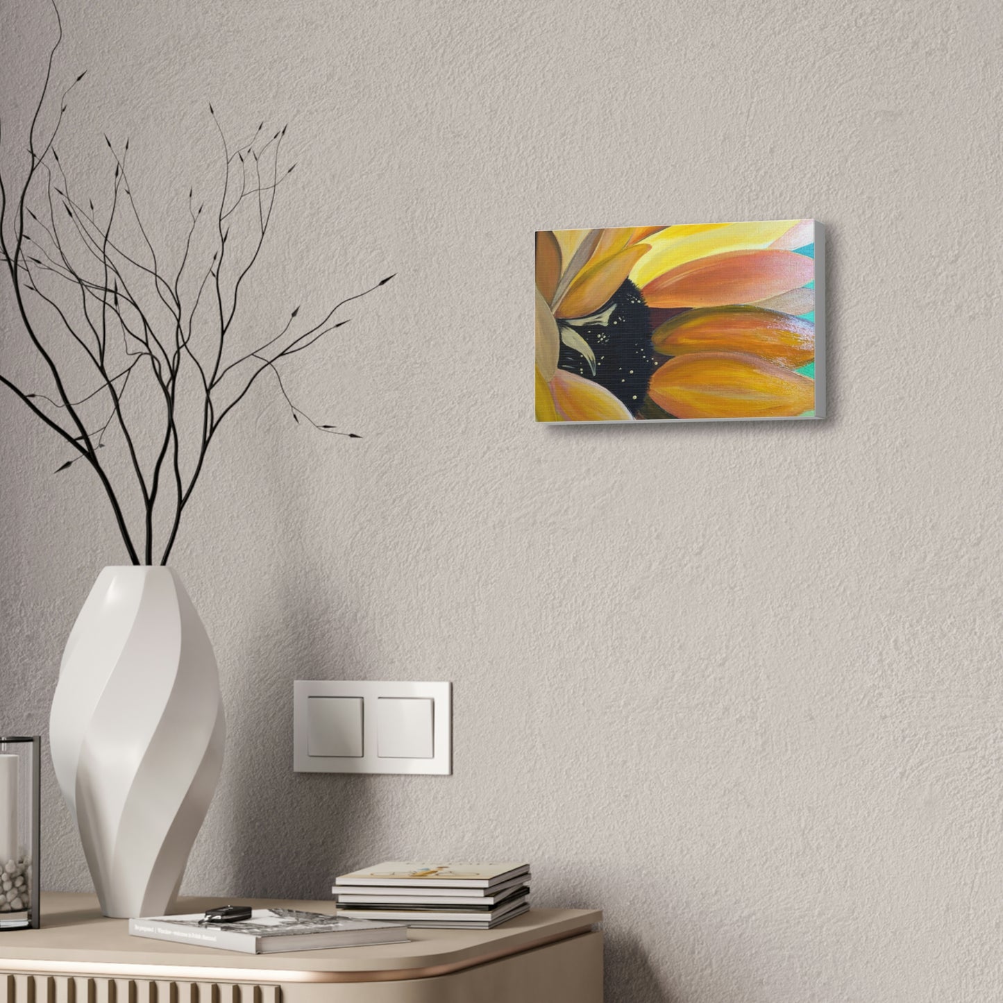 Sunflower side Canvas Stretched, 1.5''