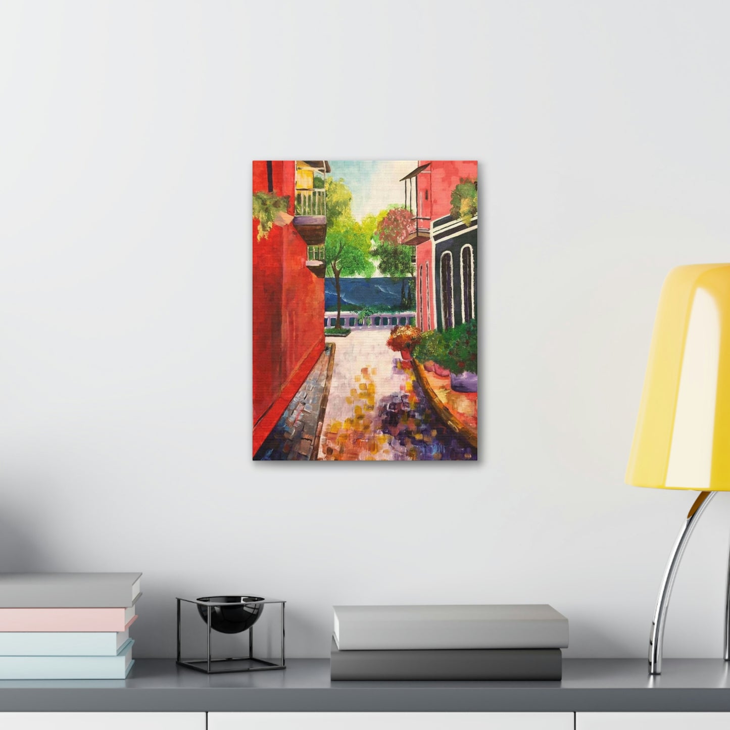Calle Las Monjas Canvas Stretched, 1.5''