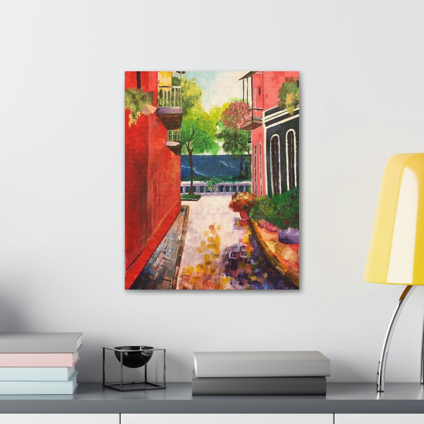 Calle Las Monjas Canvas Stretched, 1.5''