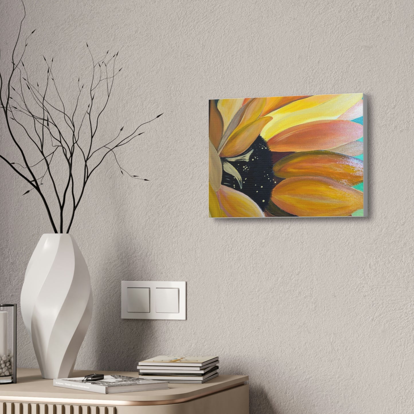 Sunflower side Canvas Stretched, 1.5''