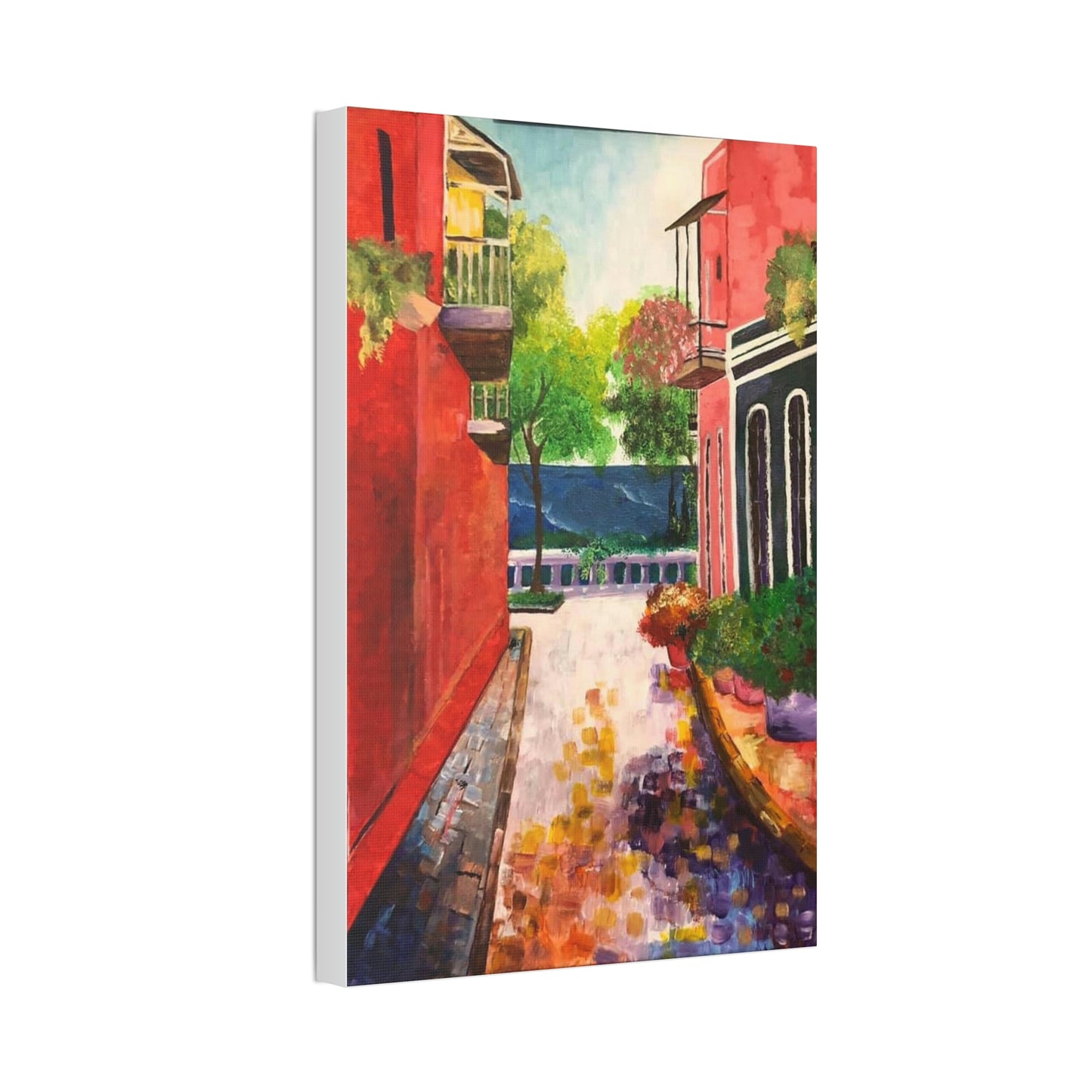 Calle Las Monjas Canvas Stretched, 1.5''