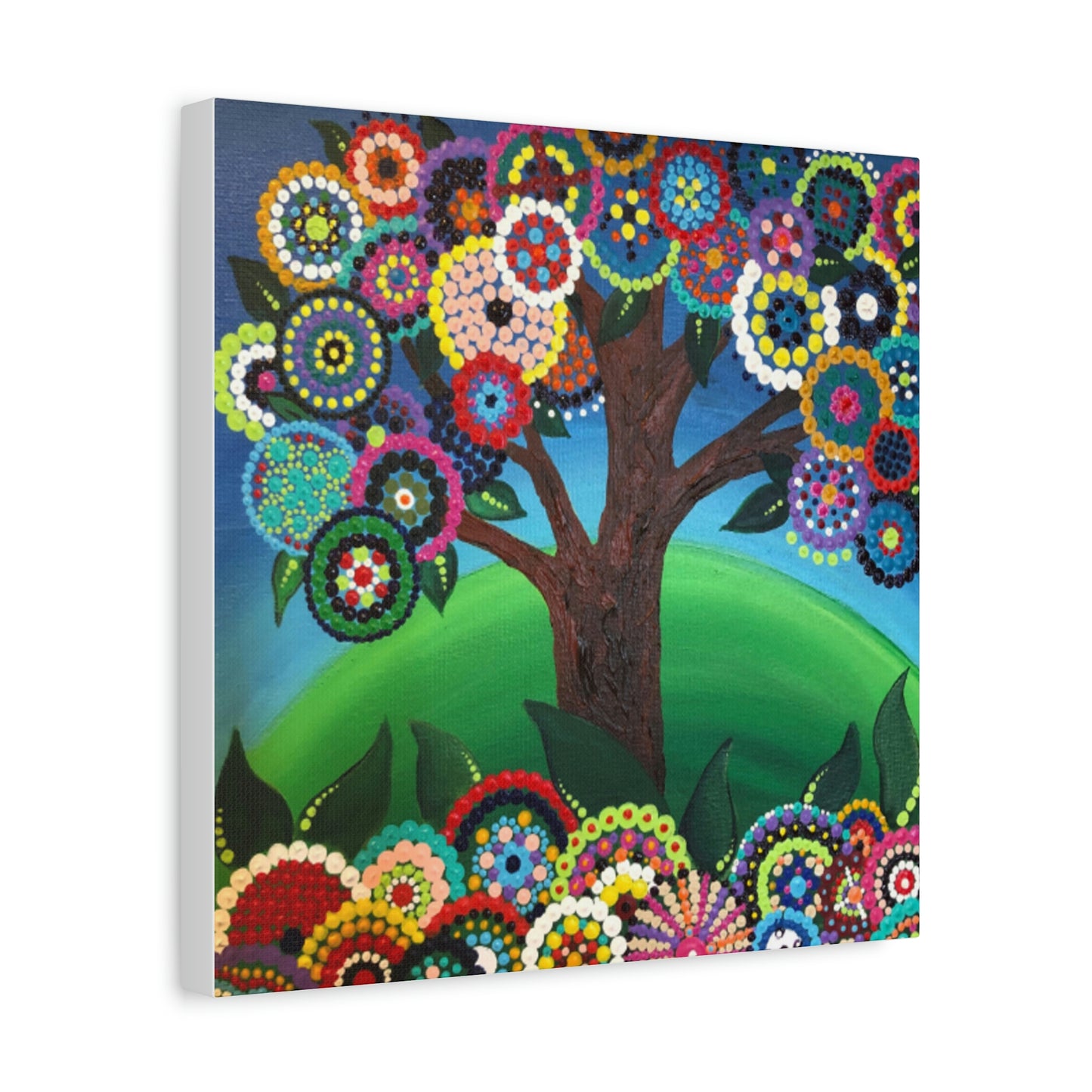 Happy Tree Matte Canvas, Stretched, 1.25"