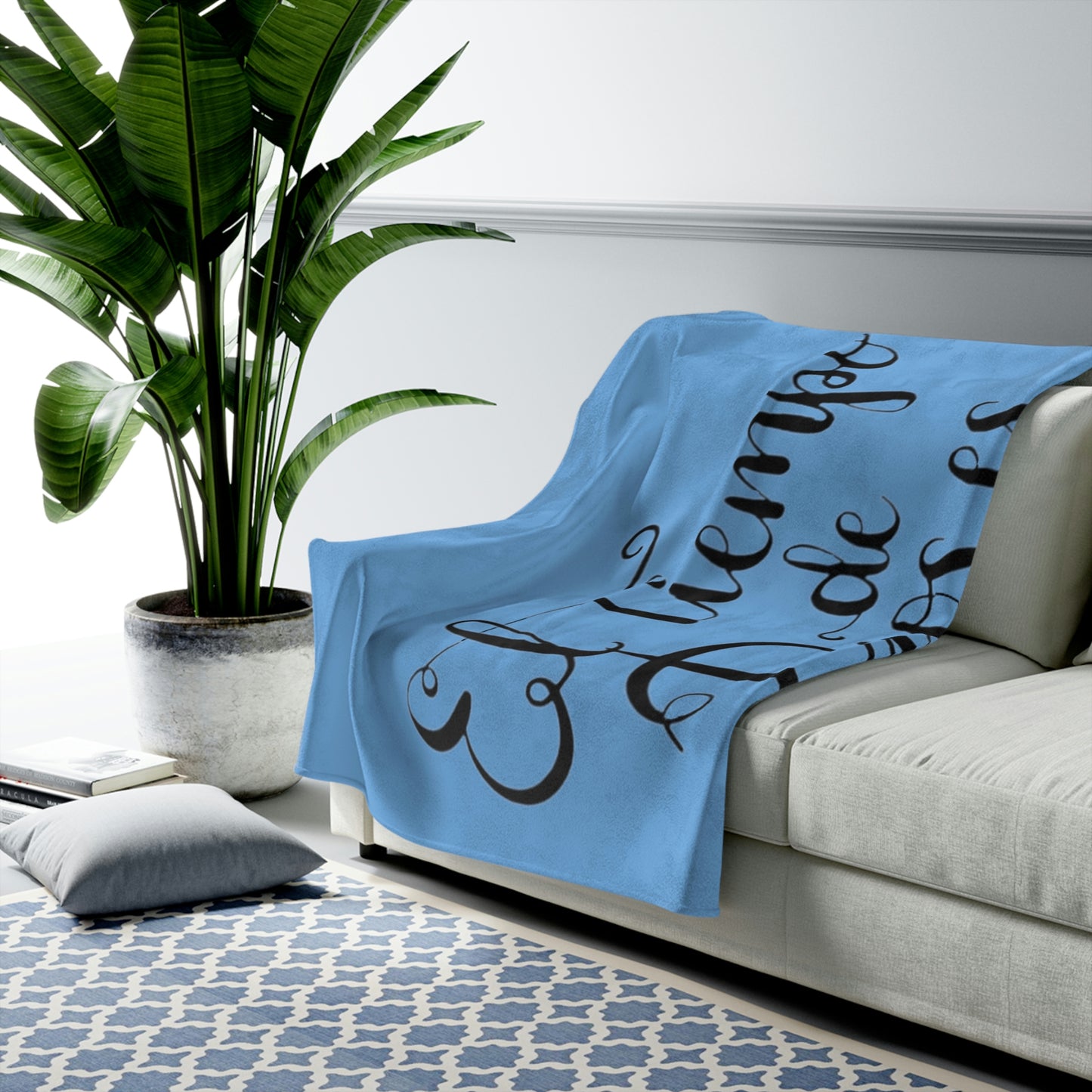 El Tiempo de Dios Velveteen Plush Blanket