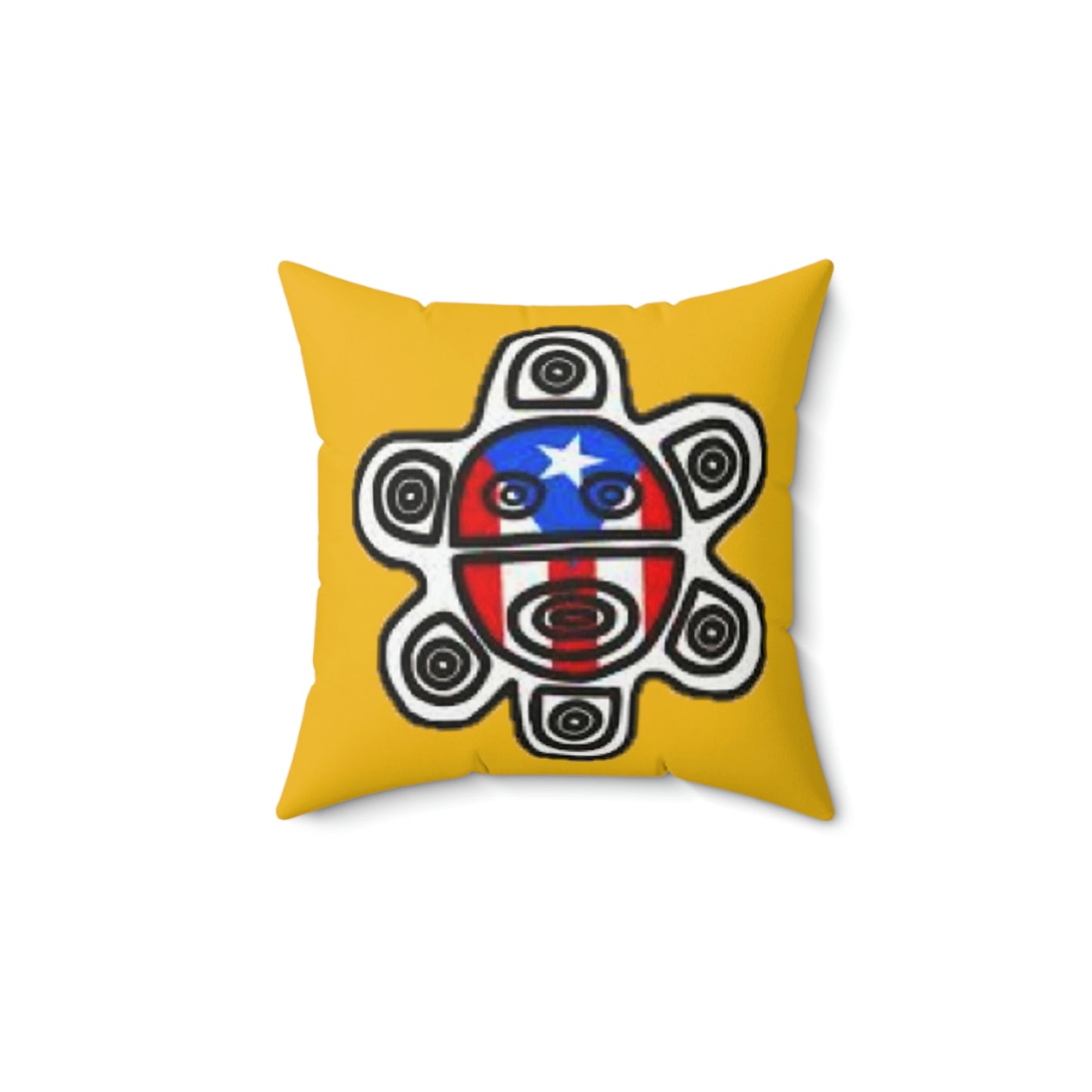 Sol Taino Spun Polyester Square Pillow
