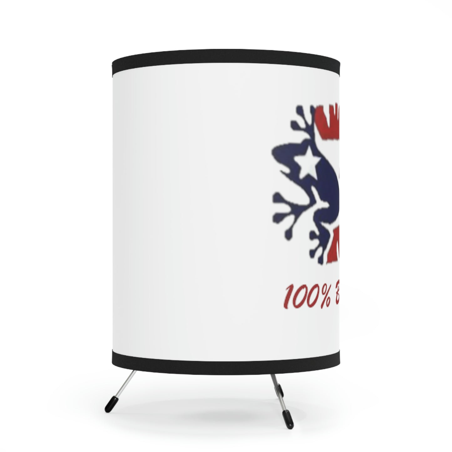 Personalized 100% Boricua Tripod Lamp with High-Res Printed Shade, US\CA plug