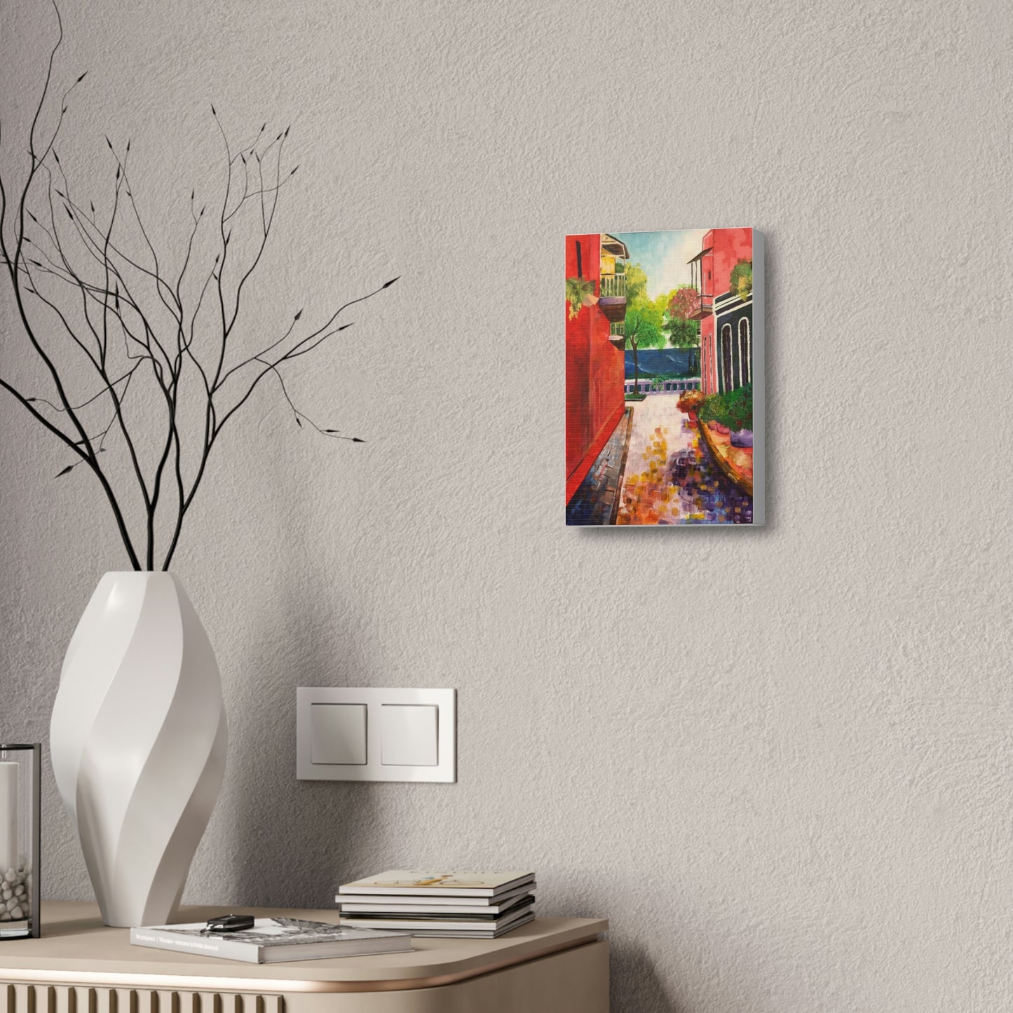 Calle Las Monjas Canvas Stretched, 1.5''