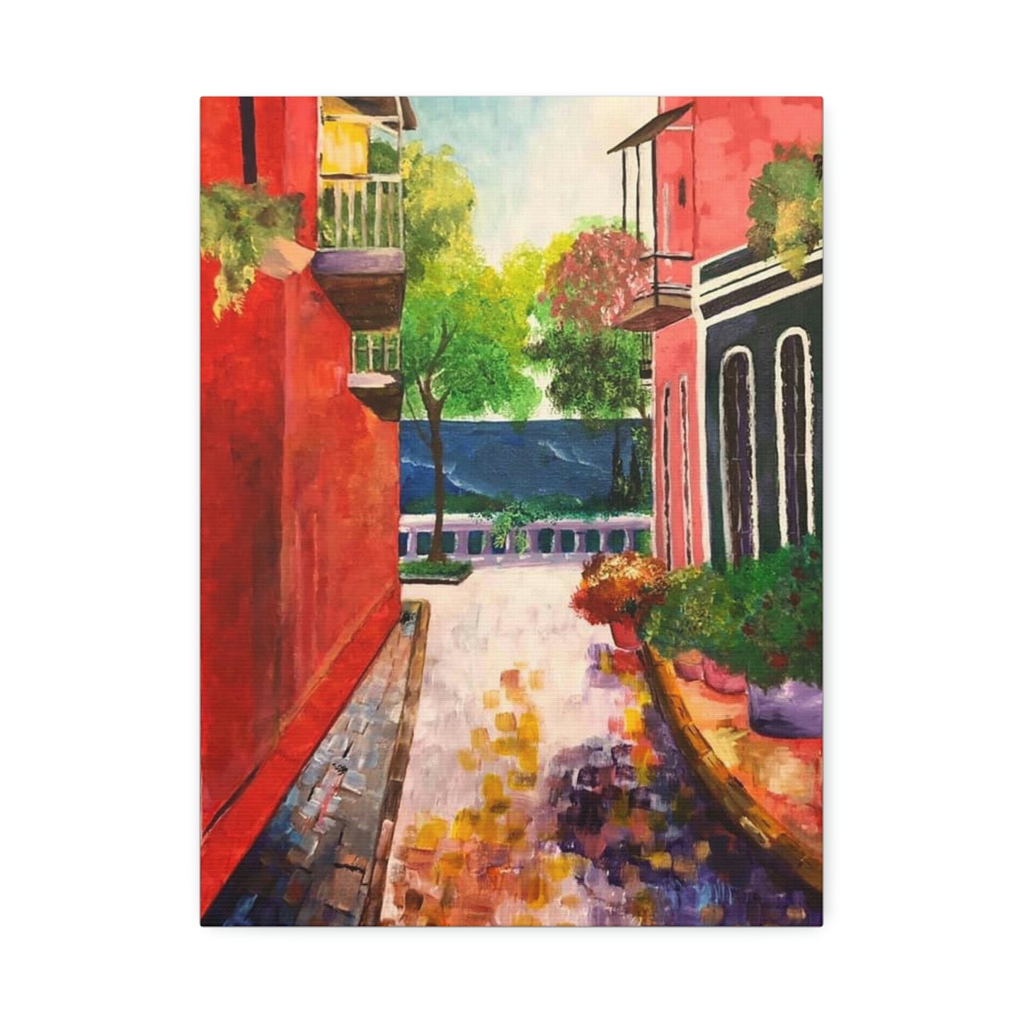 Calle Las Monjas Canvas Stretched, 1.5''