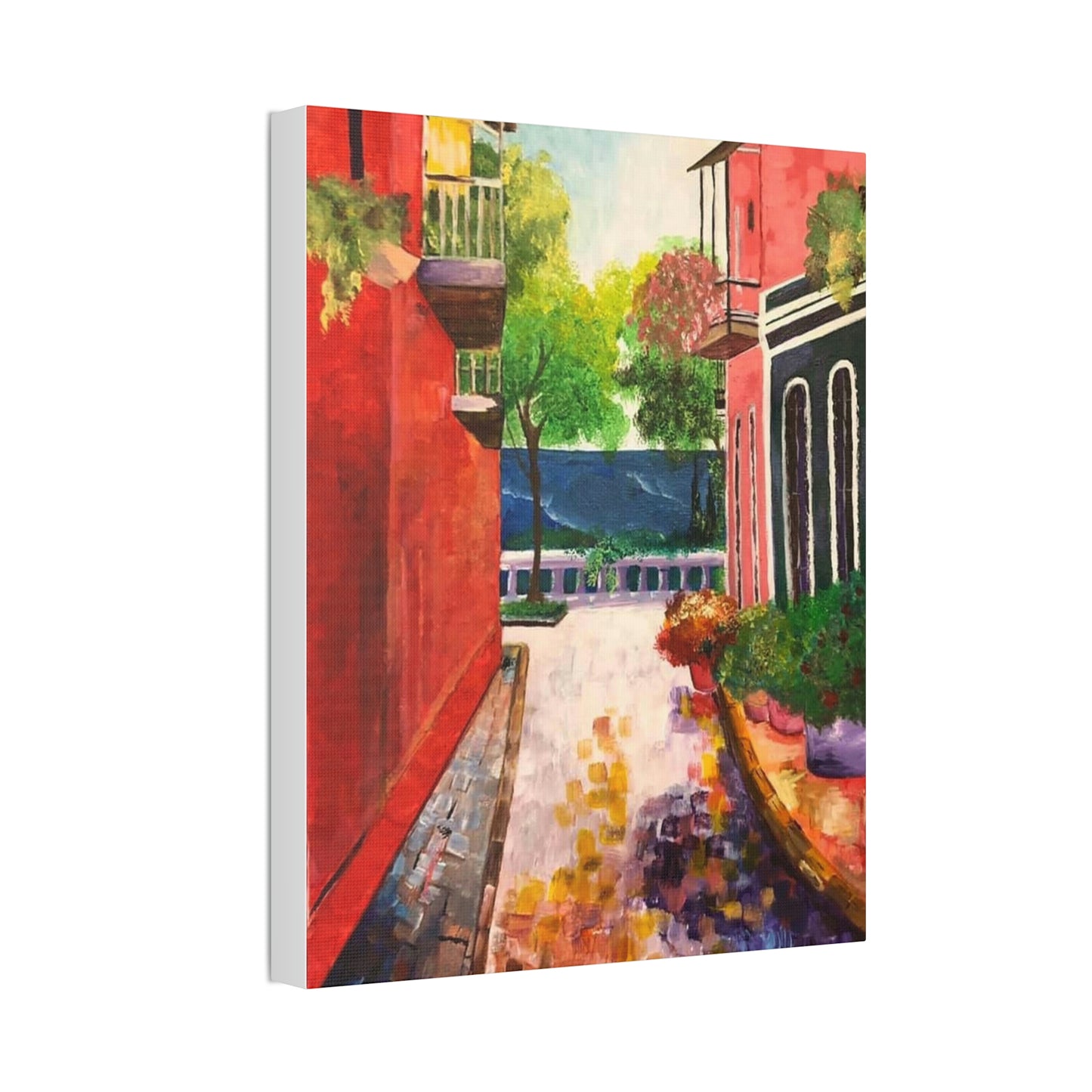 Calle Las Monjas Canvas Stretched, 1.5''