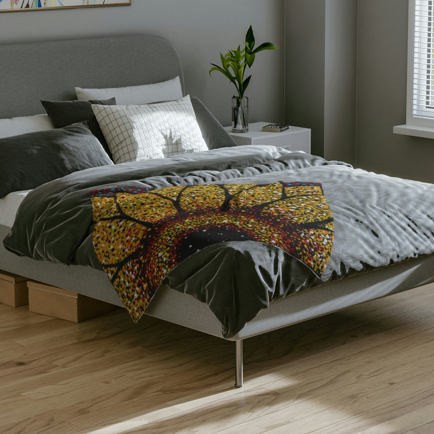 Girasol 1 Velveteen Minky Blanket
