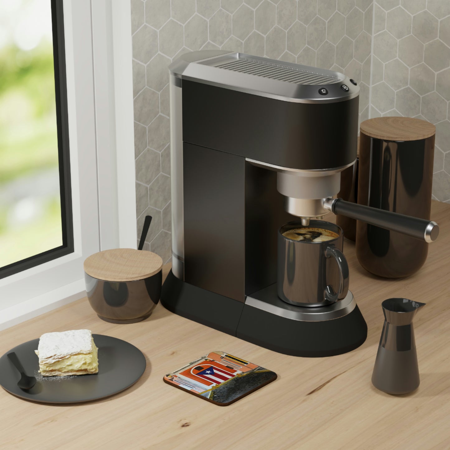 Puertas Hardboard Back Coaster