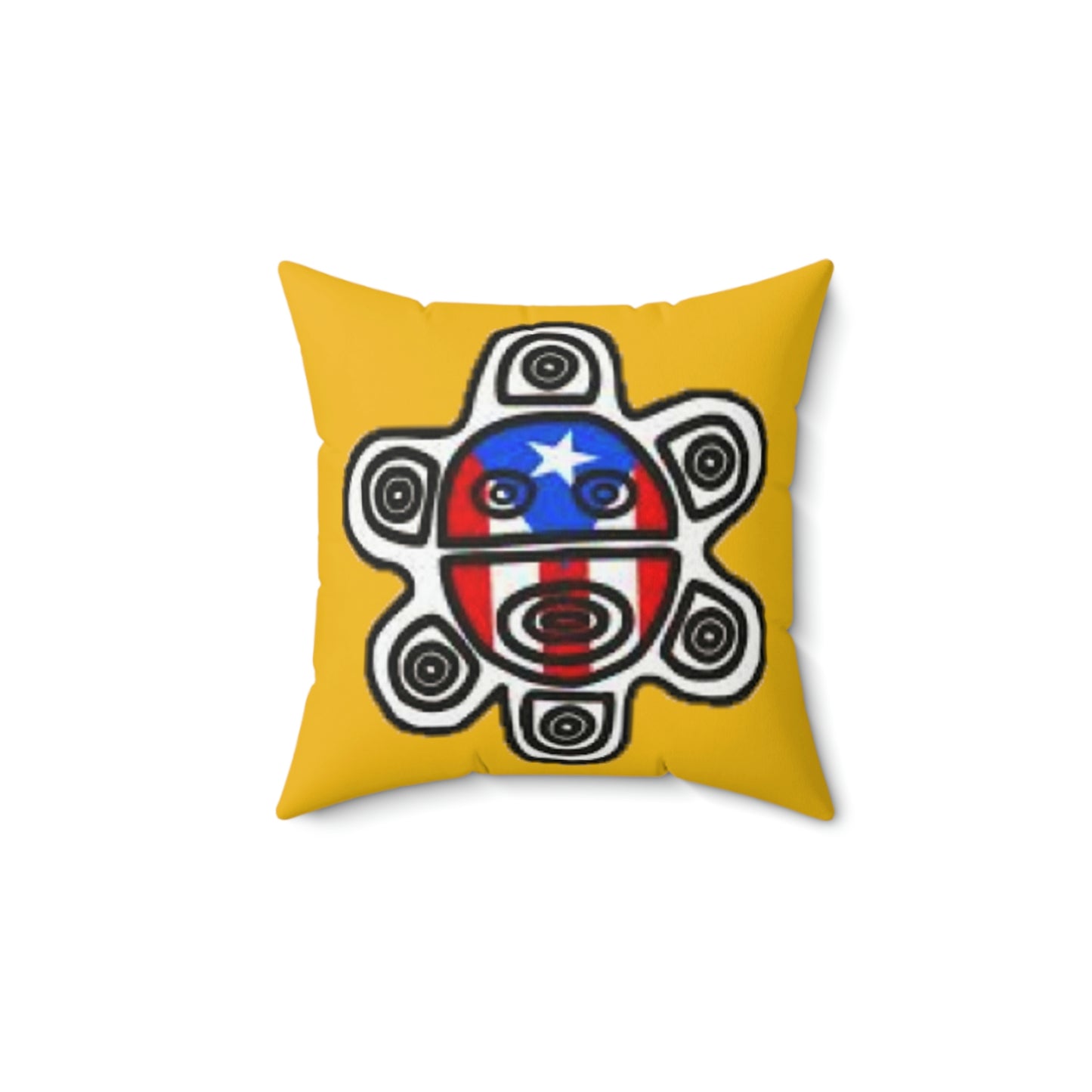 Sol Taino Spun Polyester Square Pillow