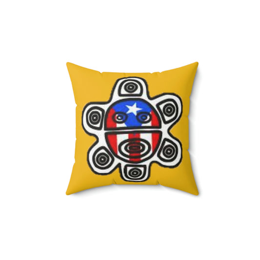 Sol Taino Spun Polyester Square Pillow