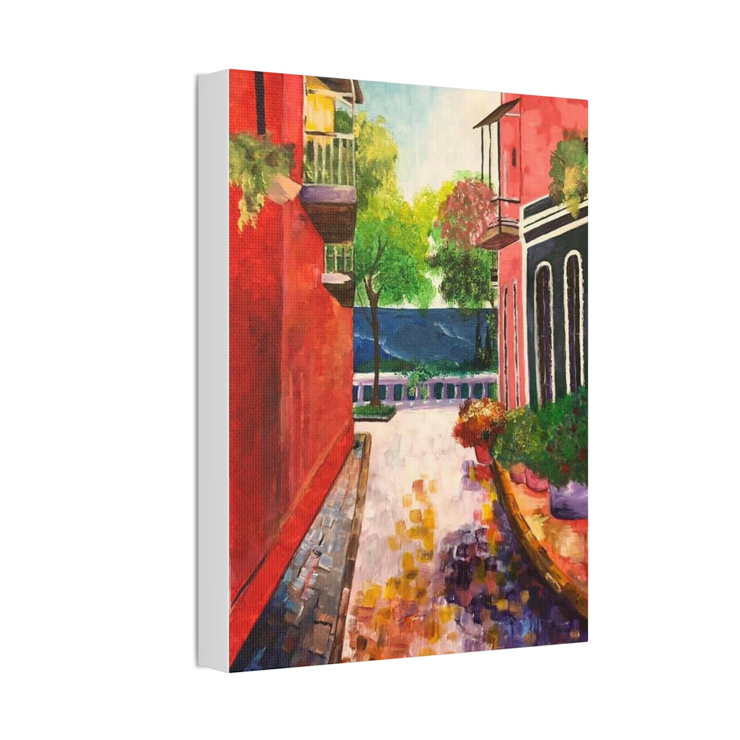 Calle Las Monjas Canvas Stretched, 1.5''